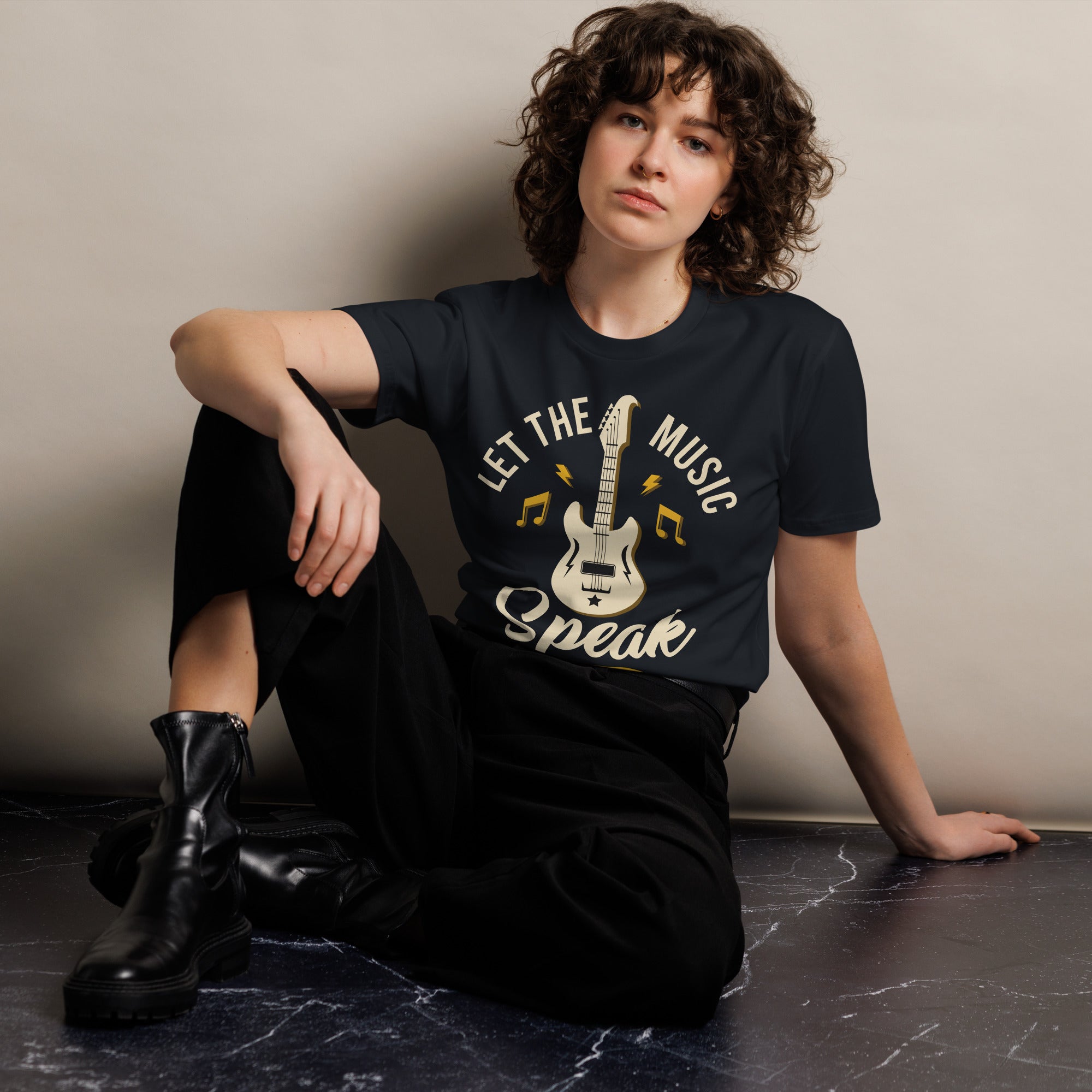 Let the Music Speak Guitar T-Shirt | Gallory Hive