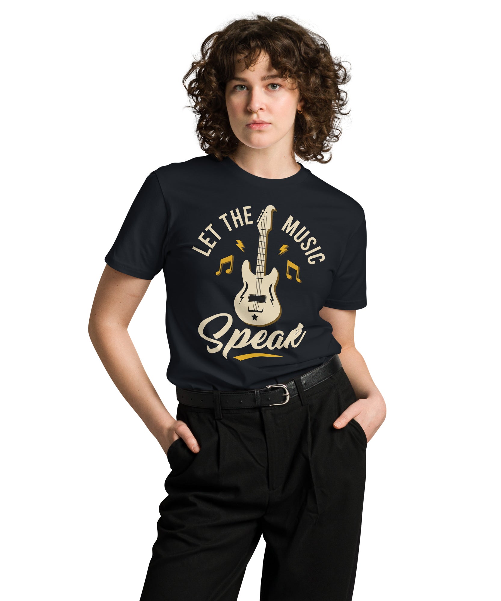 Let the Music Speak Guitar T-Shirt | Gallory Hive