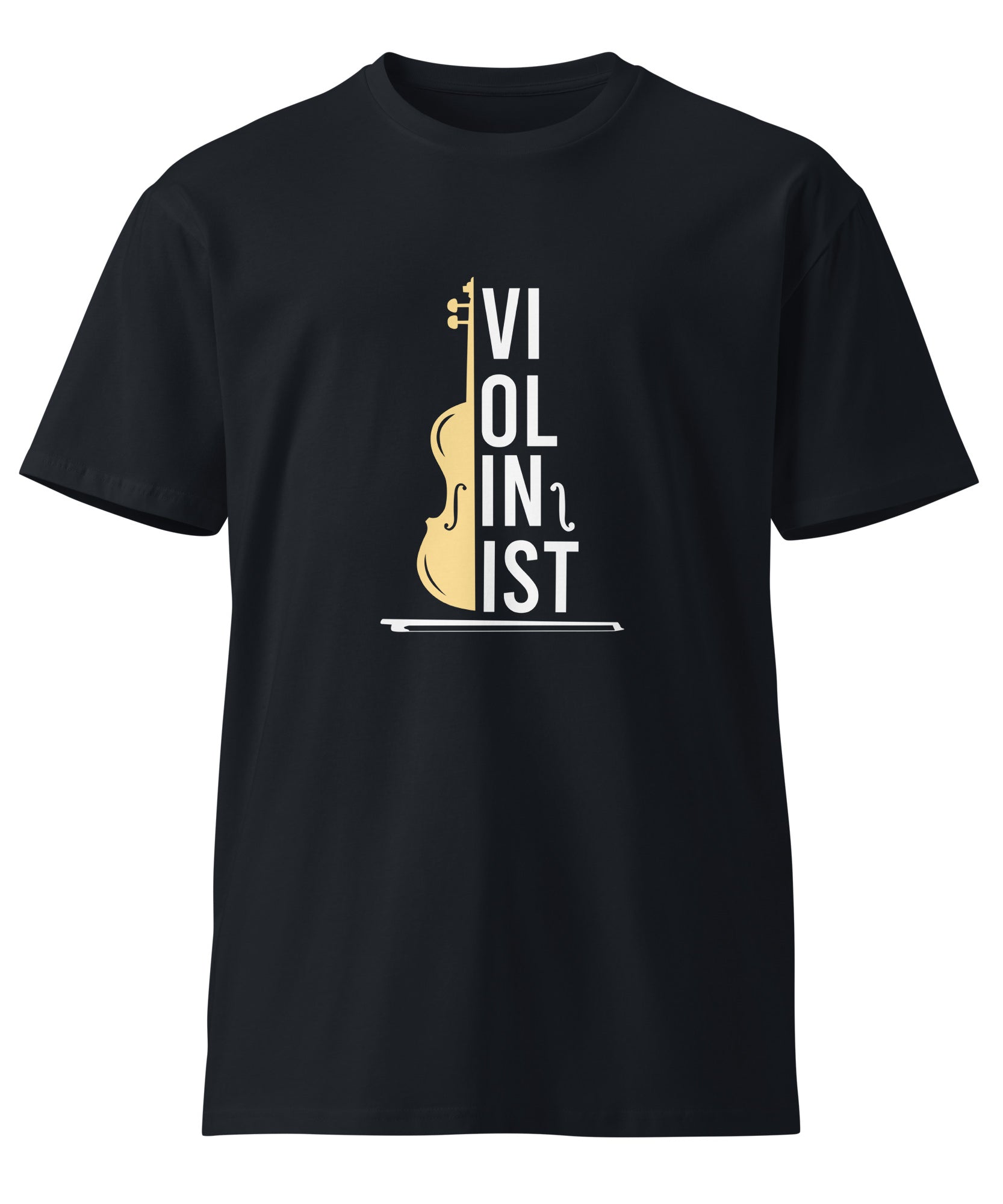 Minimal Violin Silhouette Music T-Shirt | Gallory Hive