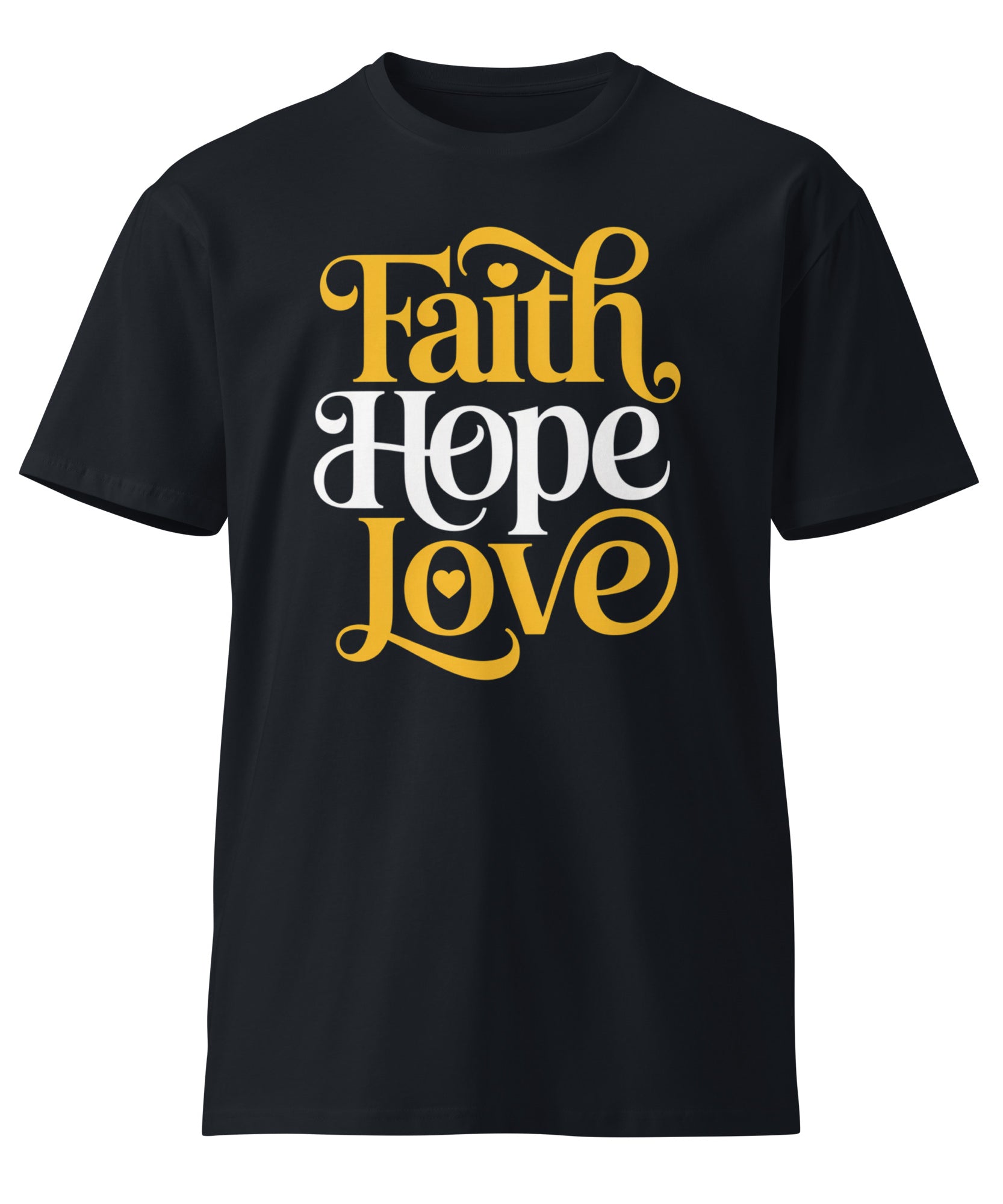 Faith Hope Love Unisex Premium Cotton T-Shirt | Gallory Hive