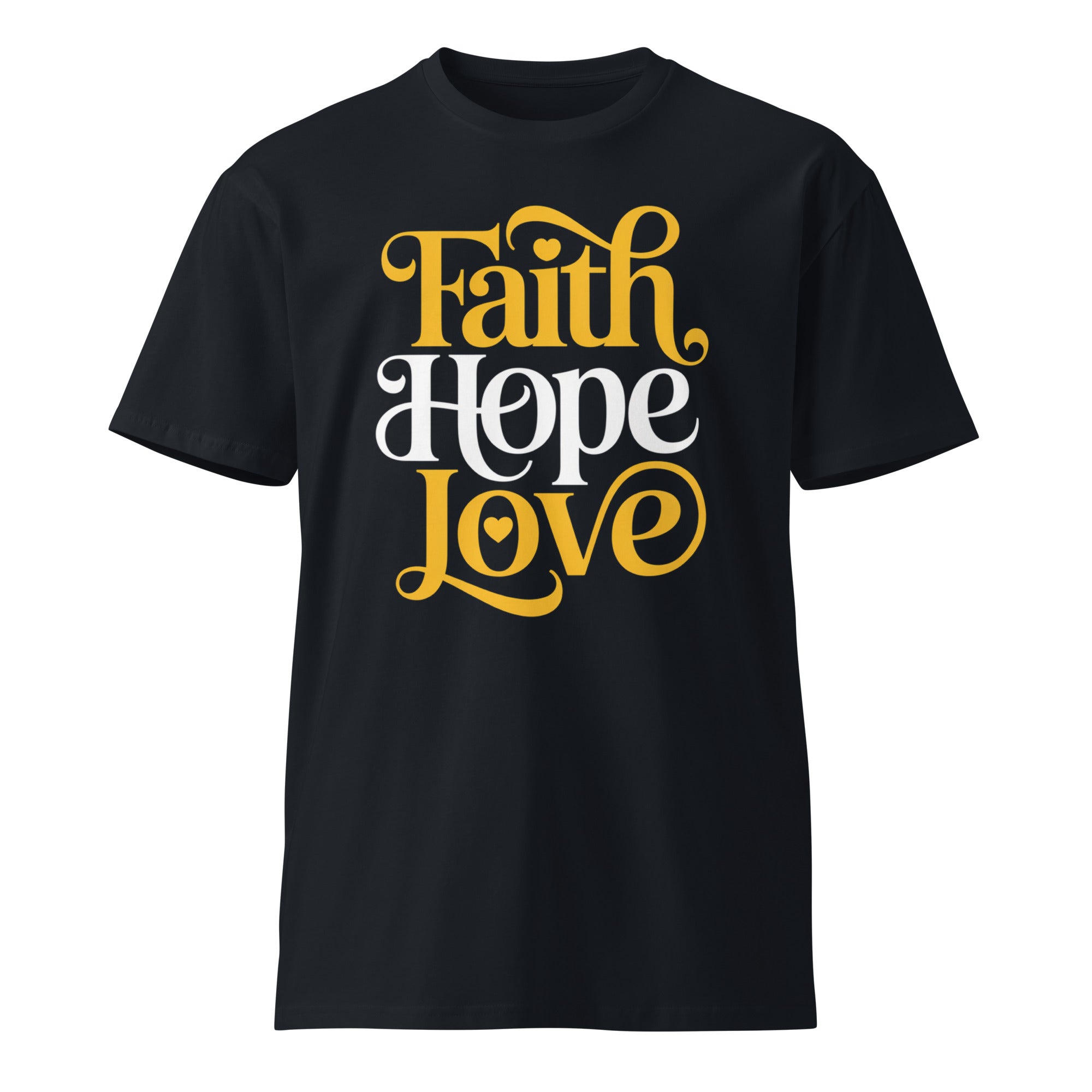 Faith Hope Love Unisex Premium Cotton T-Shirt | Gallory Hive