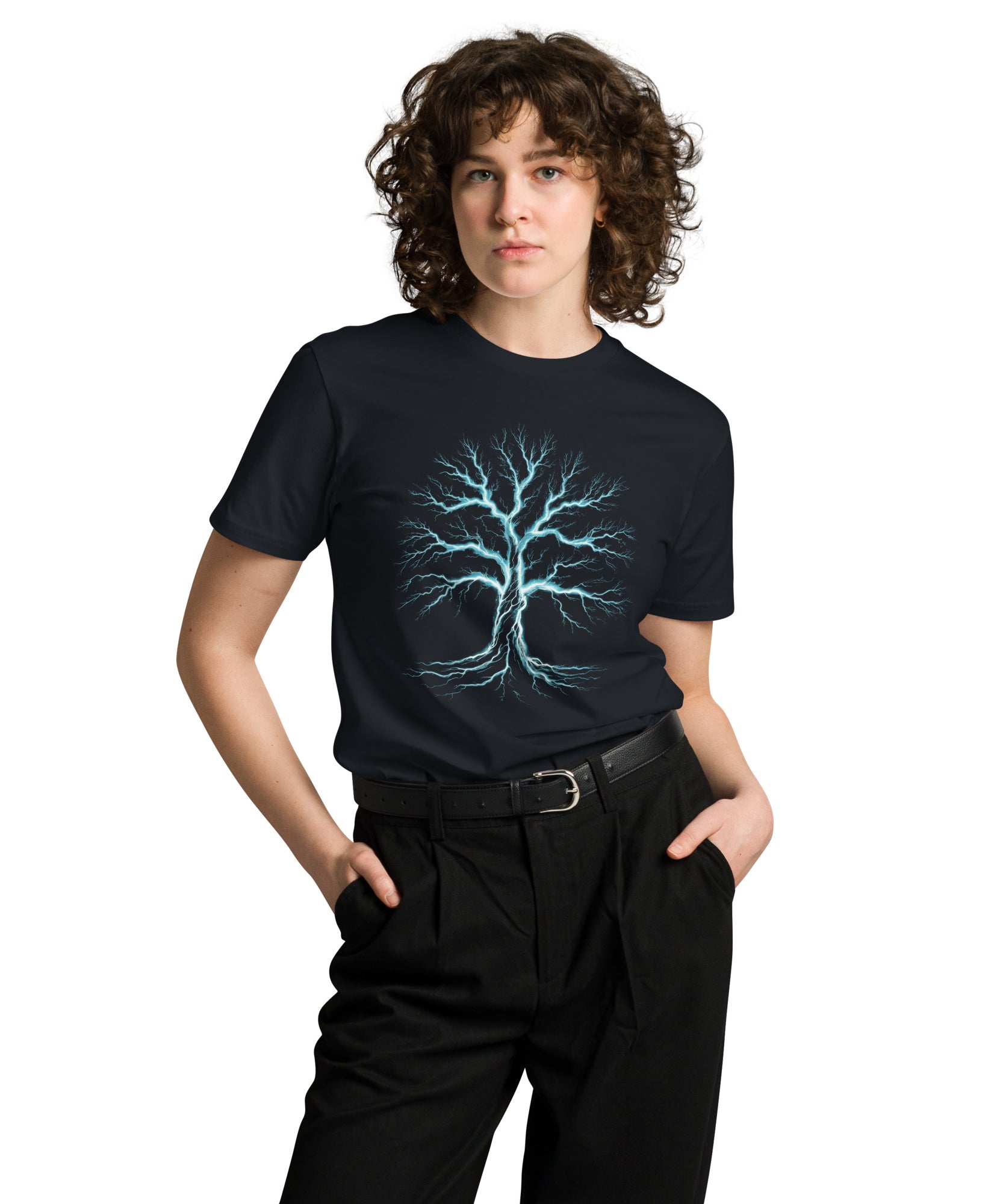 Glowing Mystic Tree of Life Graphic Unisex Premium T-shirt | Gallory Hive