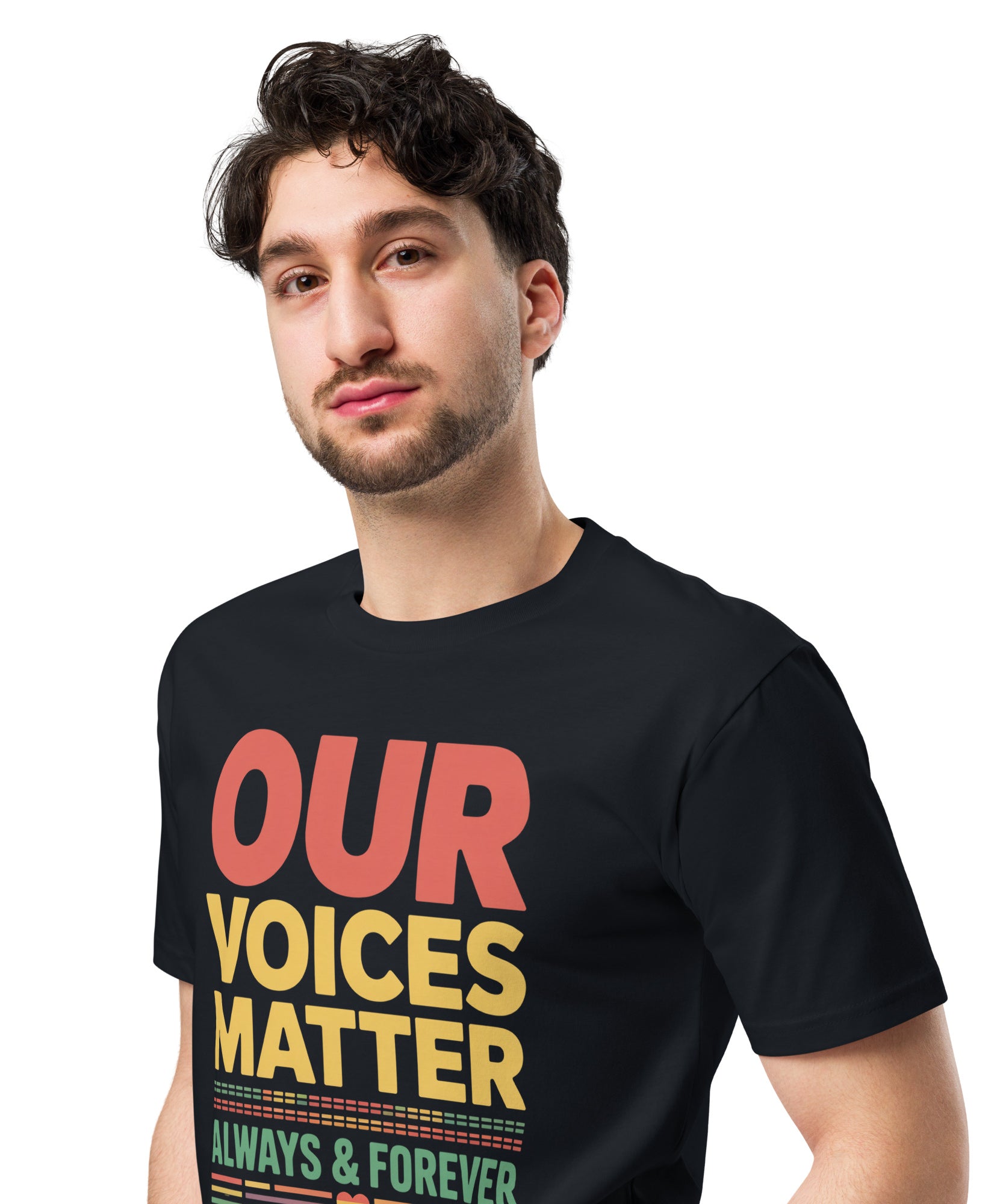 Our Voices Matter Always & Forever Pride Unisex Premium T-shirt | Gallory Hive
