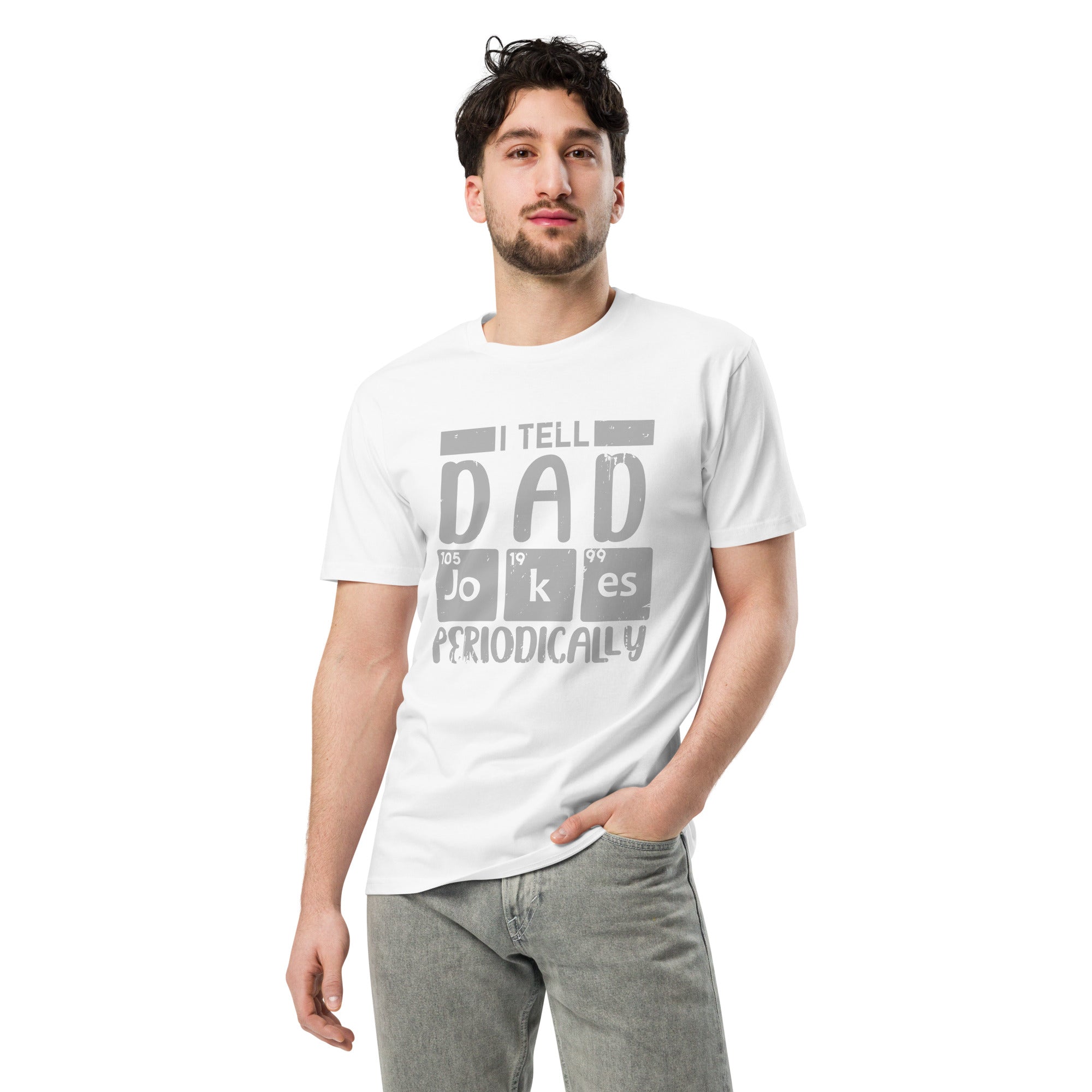 Dad Jokes Premium Cotton Unisex T-Shirt | Gallory Hive