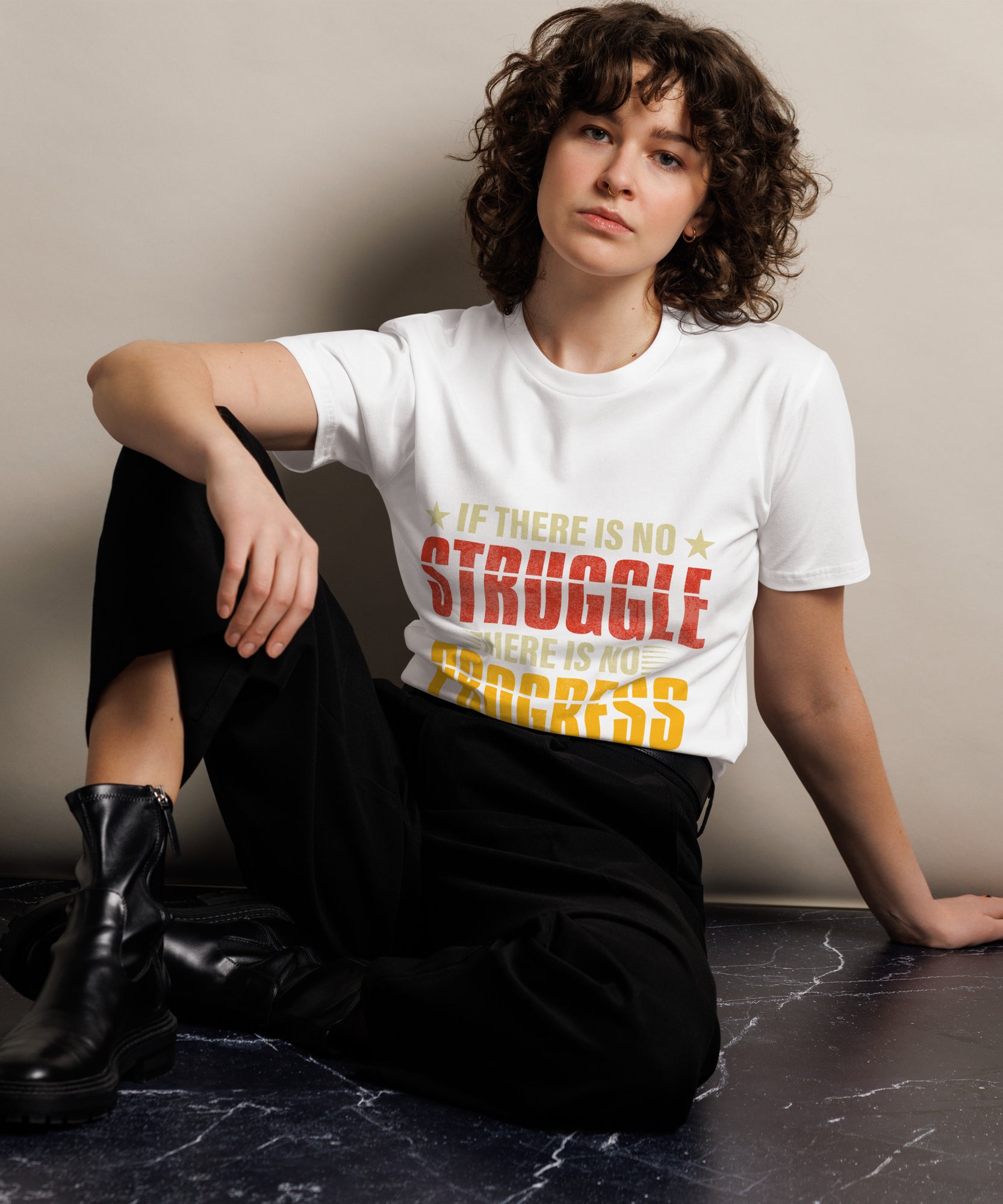 Motivational Quote Premium Unisex Cotton T-Shirt  Gallory Hive