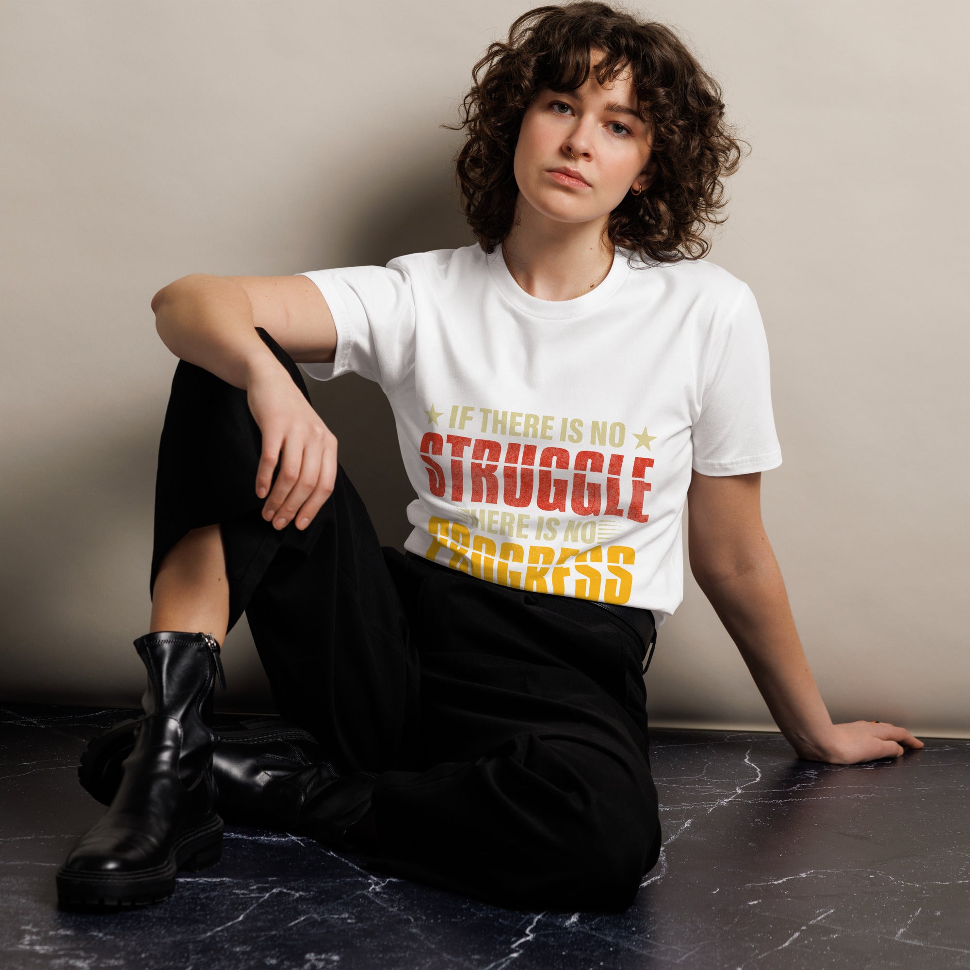 Motivational Quote Premium Unisex Cotton T-Shirt  Gallory Hive