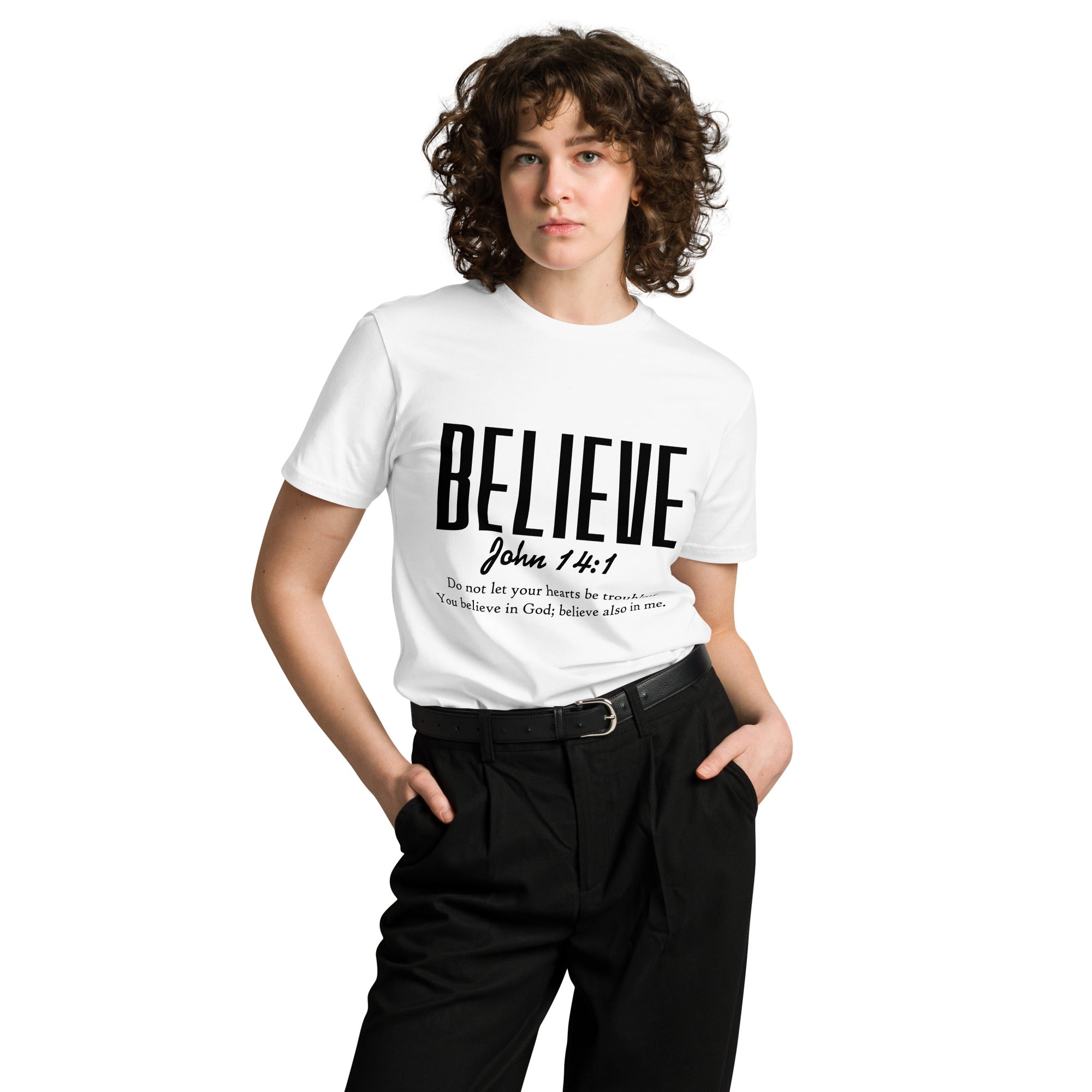 Believe Inspirational Unisex Premium Cotton T-Shirt | Gallory Hive