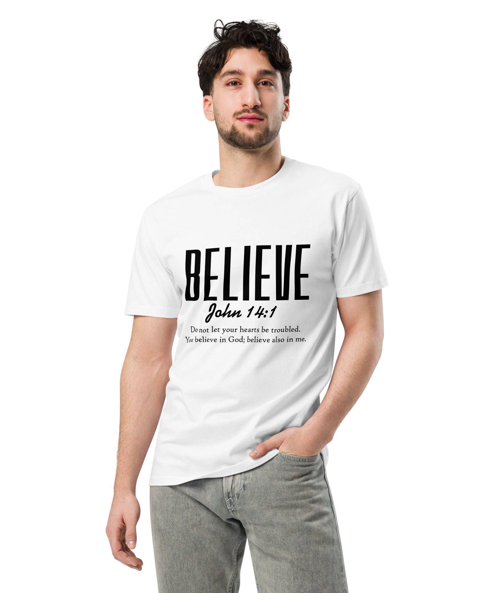 Believe Inspirational Unisex Premium Cotton T-Shirt | Gallory Hive