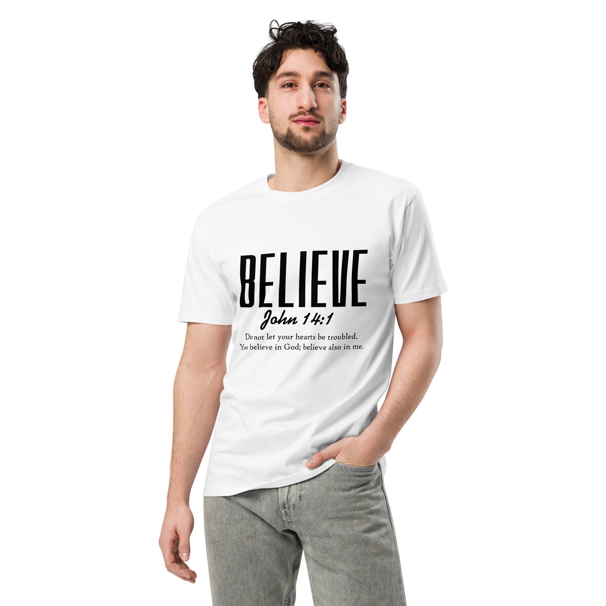 Believe Inspirational Unisex Premium Cotton T-Shirt | Gallory Hive