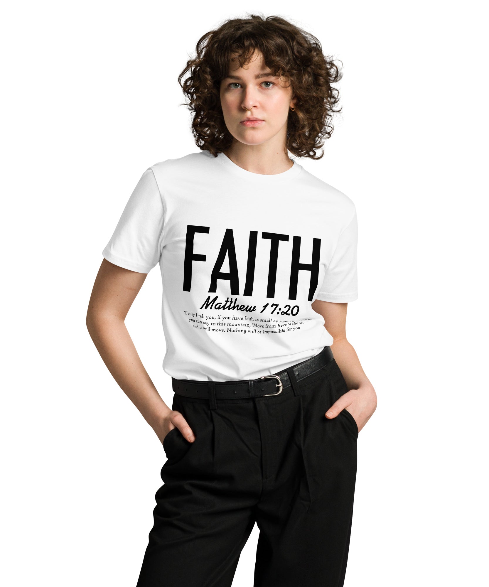 Faith Inspirational Premium Unisex Cotton T-Shirt | Gallory Hive