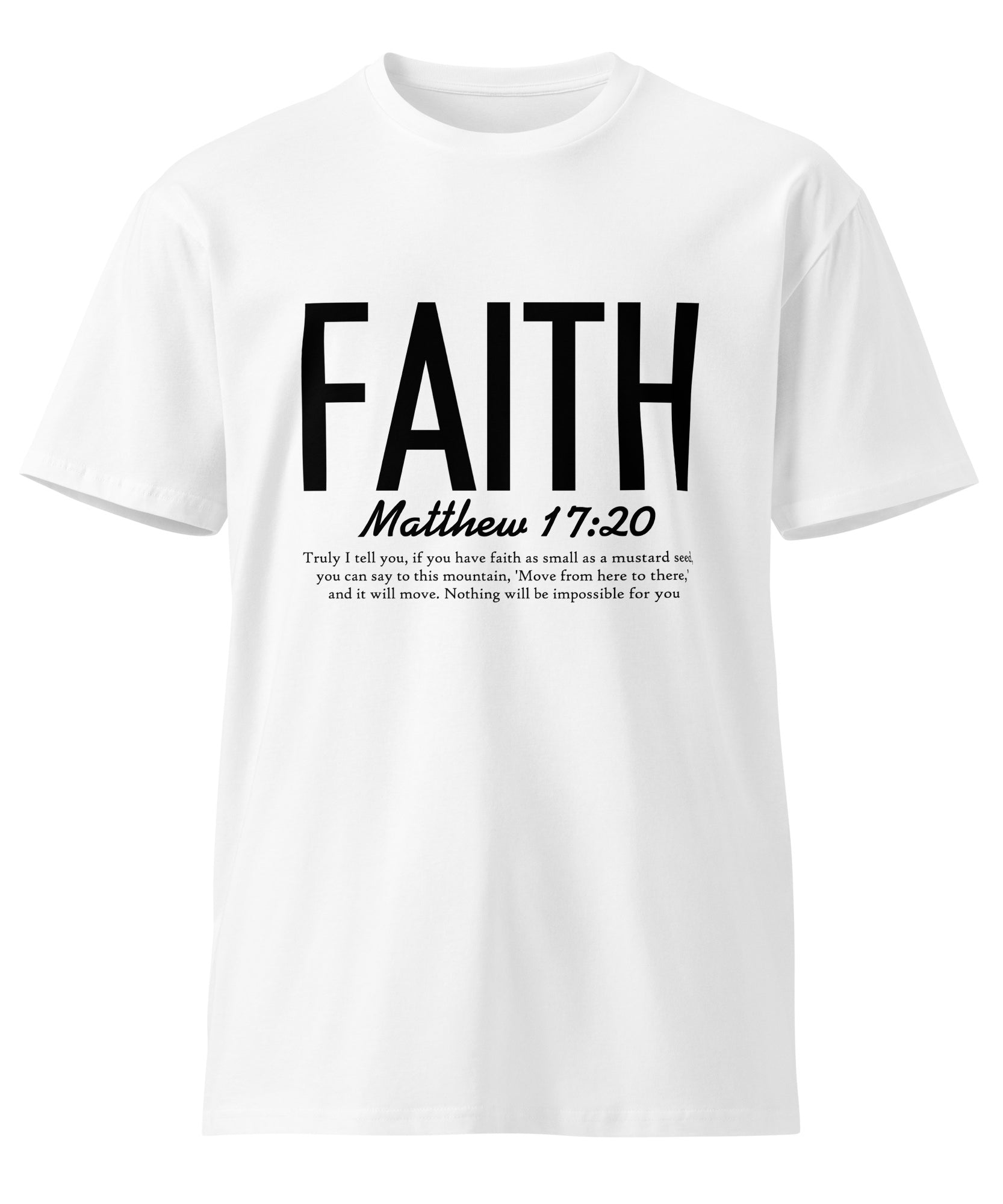 Faith Inspirational Premium Unisex Cotton T-Shirt | Gallory Hive