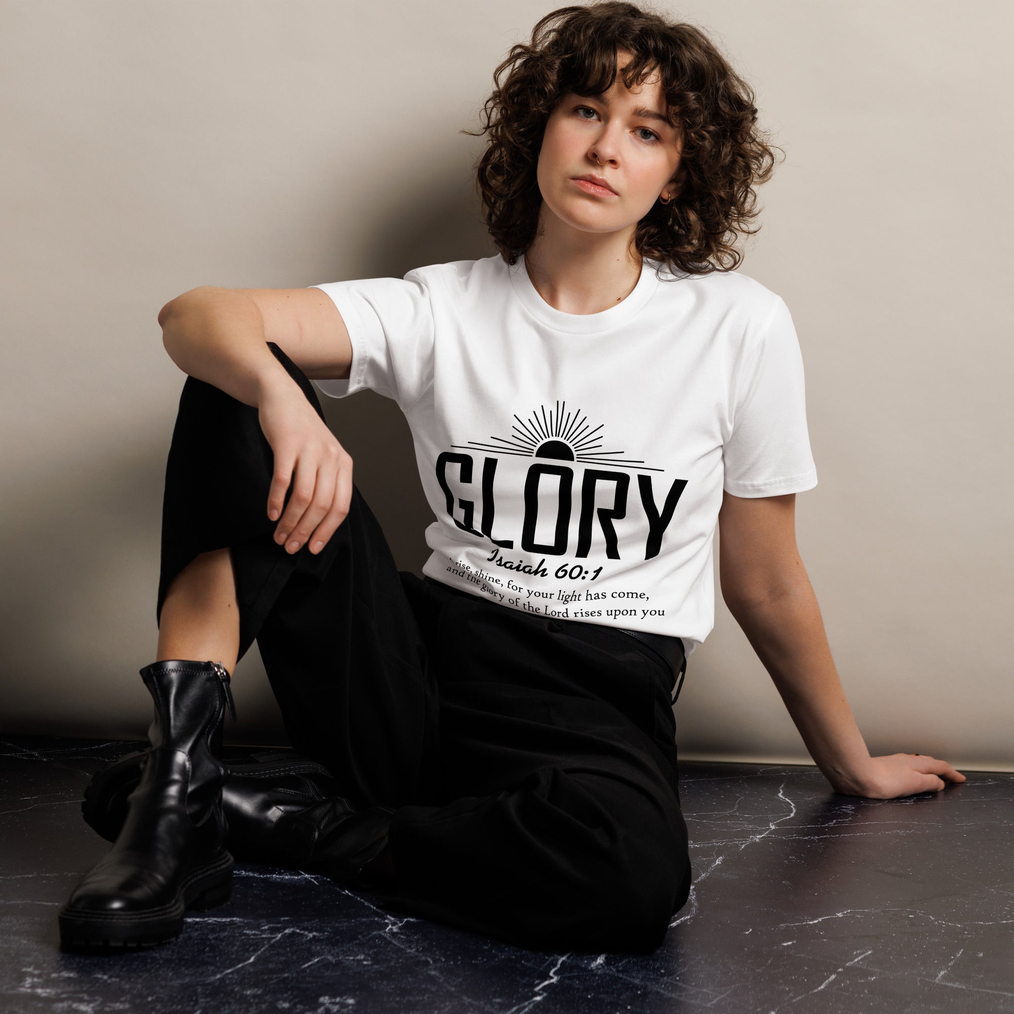 Glory Faith Inspirational Premium Unisex Cotton T-Shirt | Gallory Hive