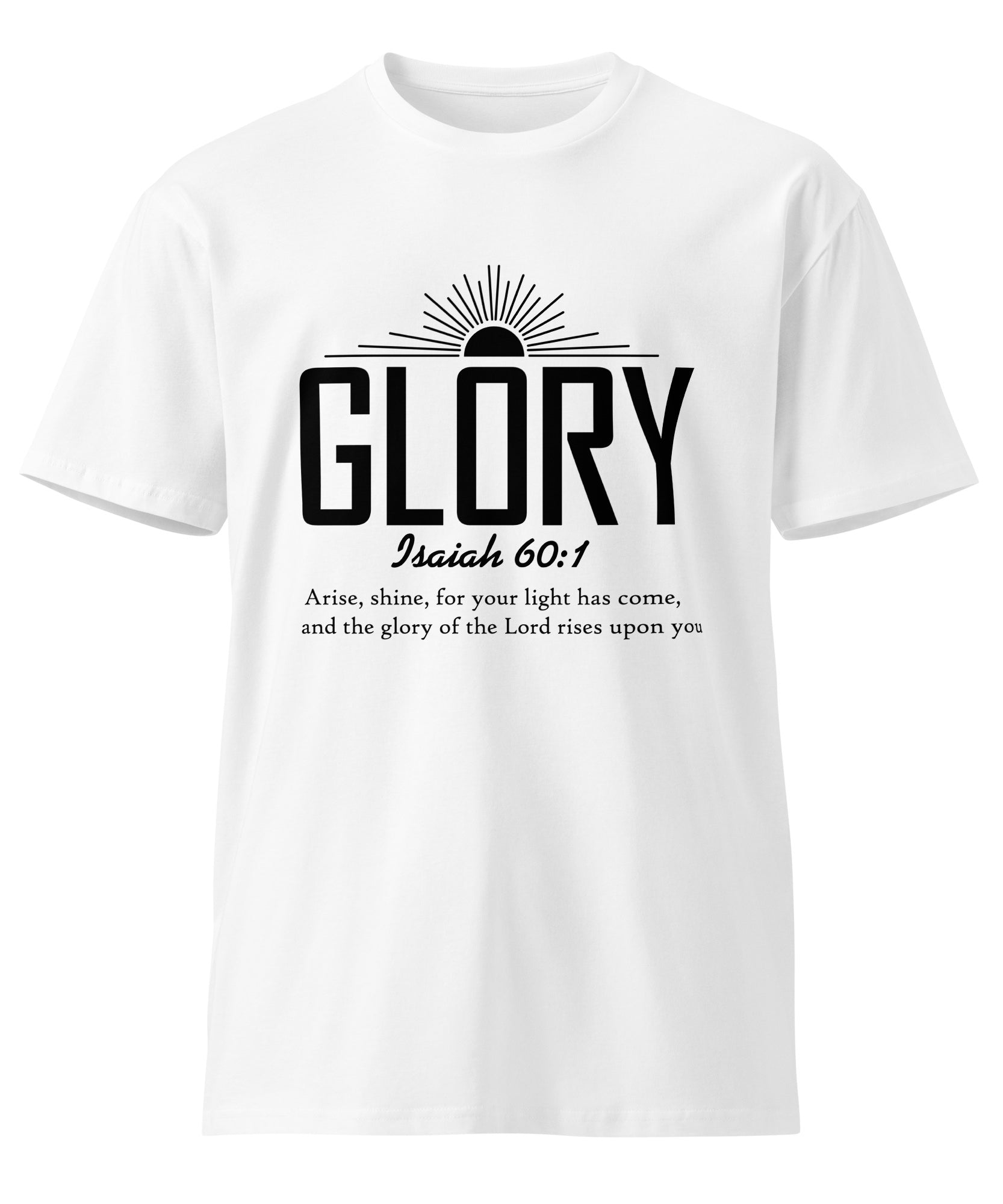 Glory Faith Inspirational Premium Unisex Cotton T-Shirt | Gallory Hive