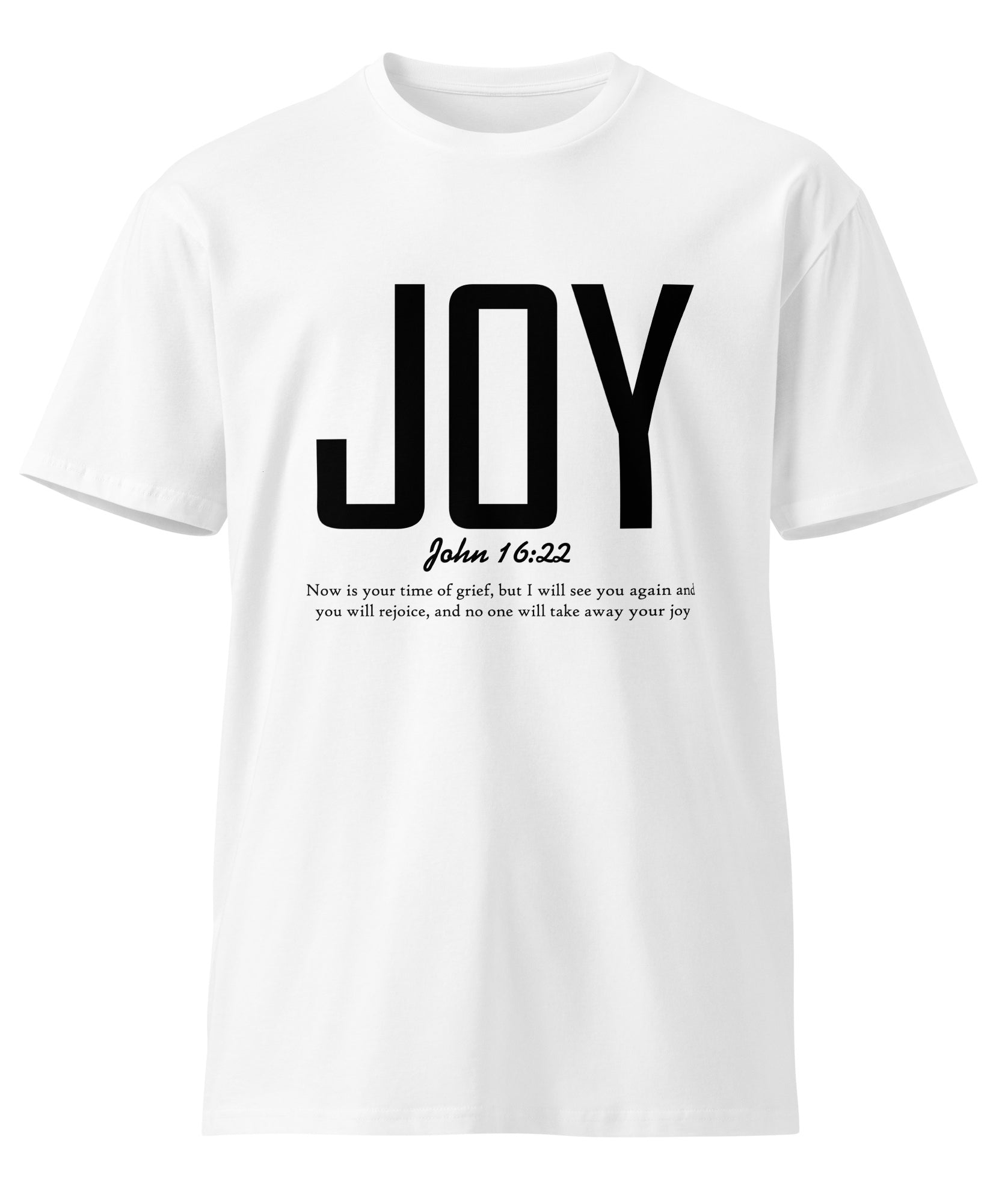 Joy Faith Inspirational Premium Unisex Cotton T-Shirt | Gallory Hive