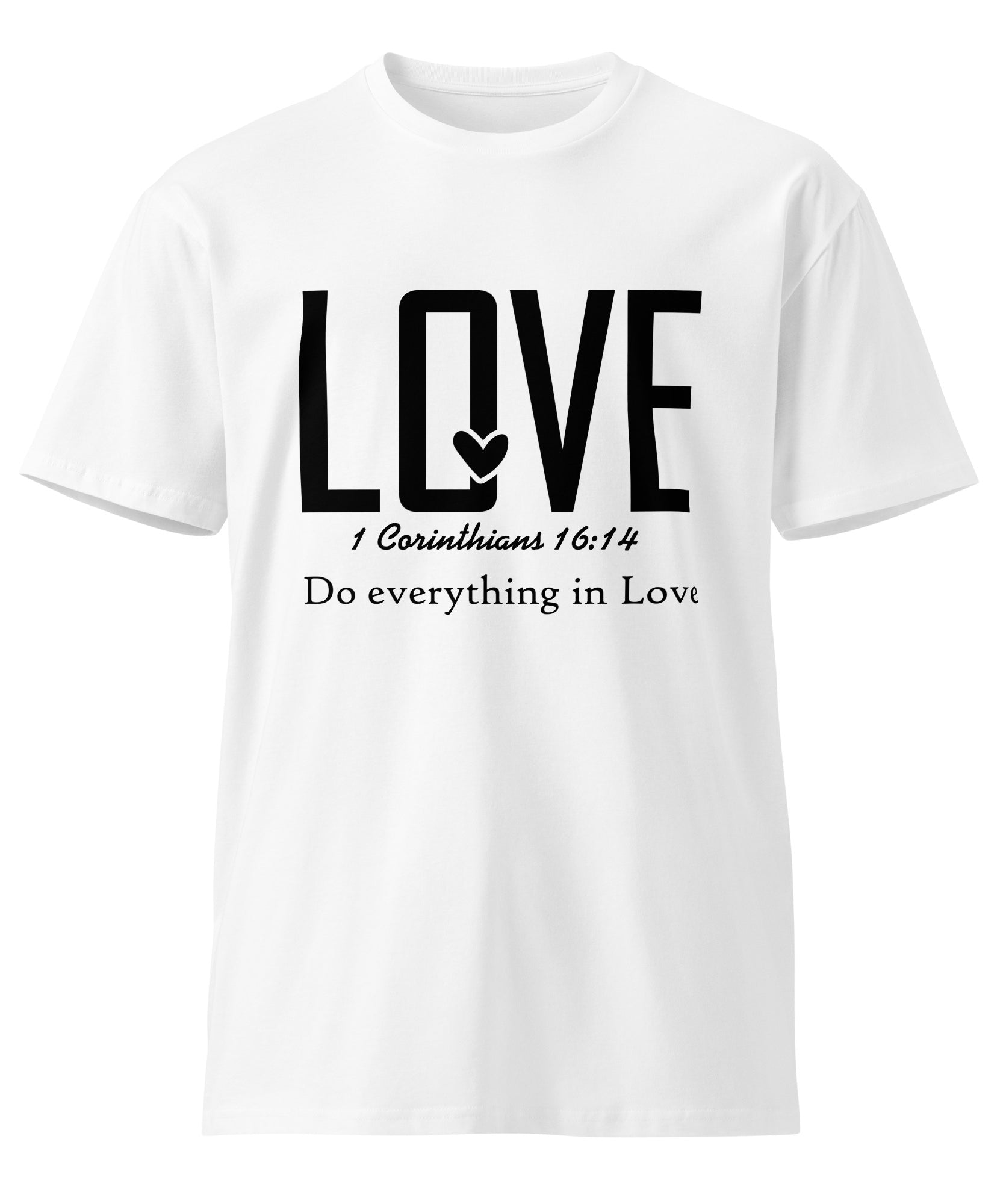 Love Faith Inspirational Premium Unisex Cotton T-Shirt | Gallory Hive
