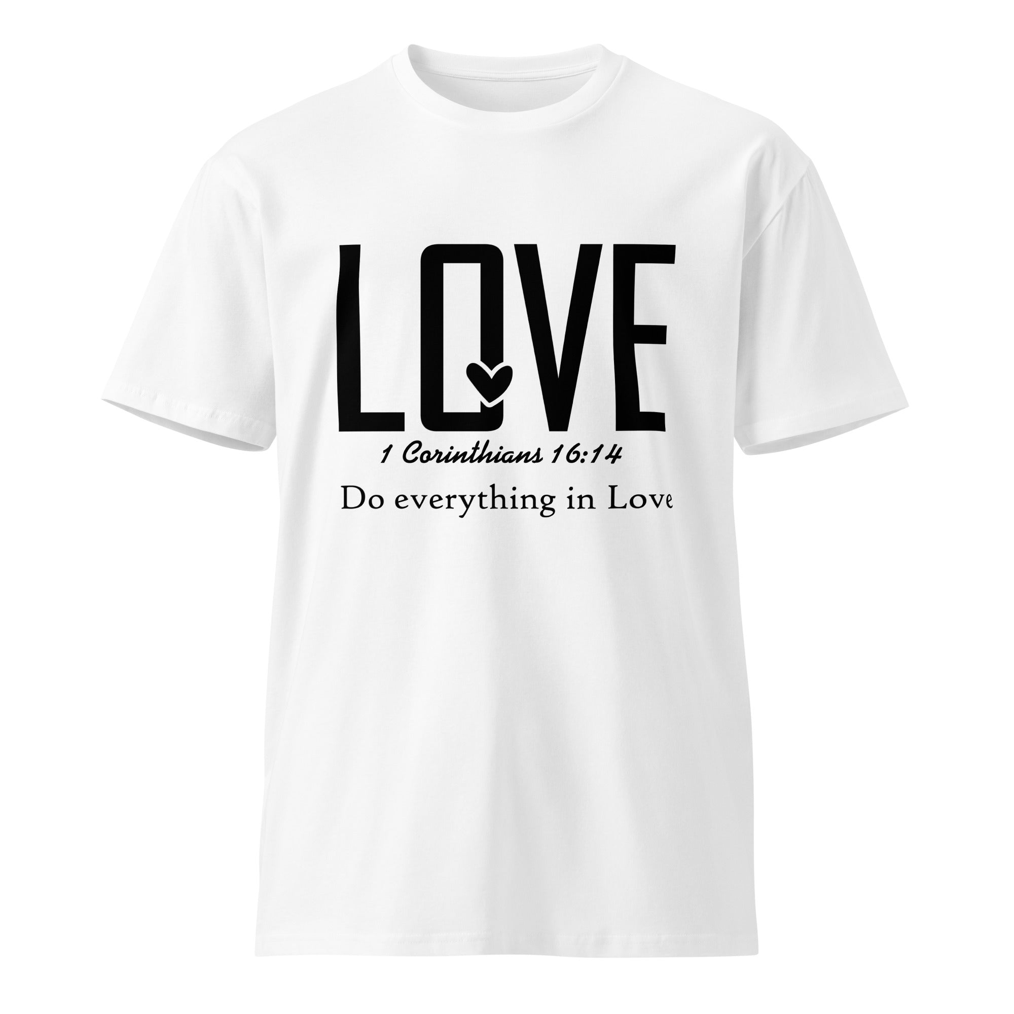 Love Faith Inspirational Premium Unisex Cotton T-Shirt | Gallory Hive