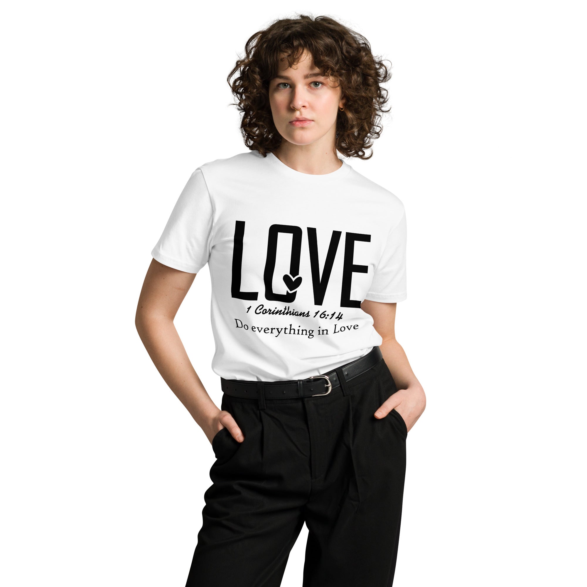 Love Faith Inspirational Premium Unisex Cotton T-Shirt | Gallory Hive
