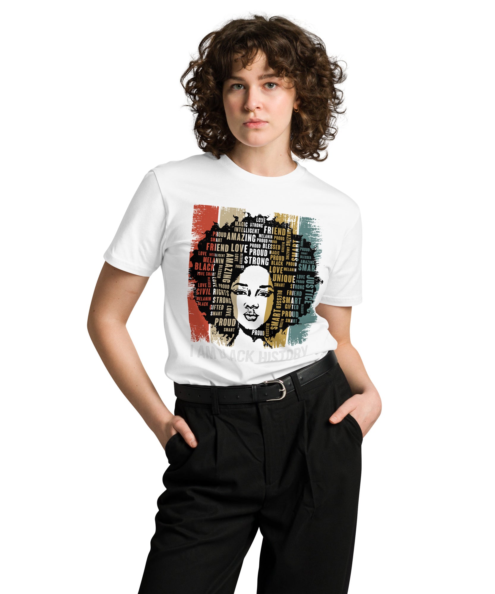 Black History Pride Premium Unisex Cotton T-Shirt | Gallory Hive