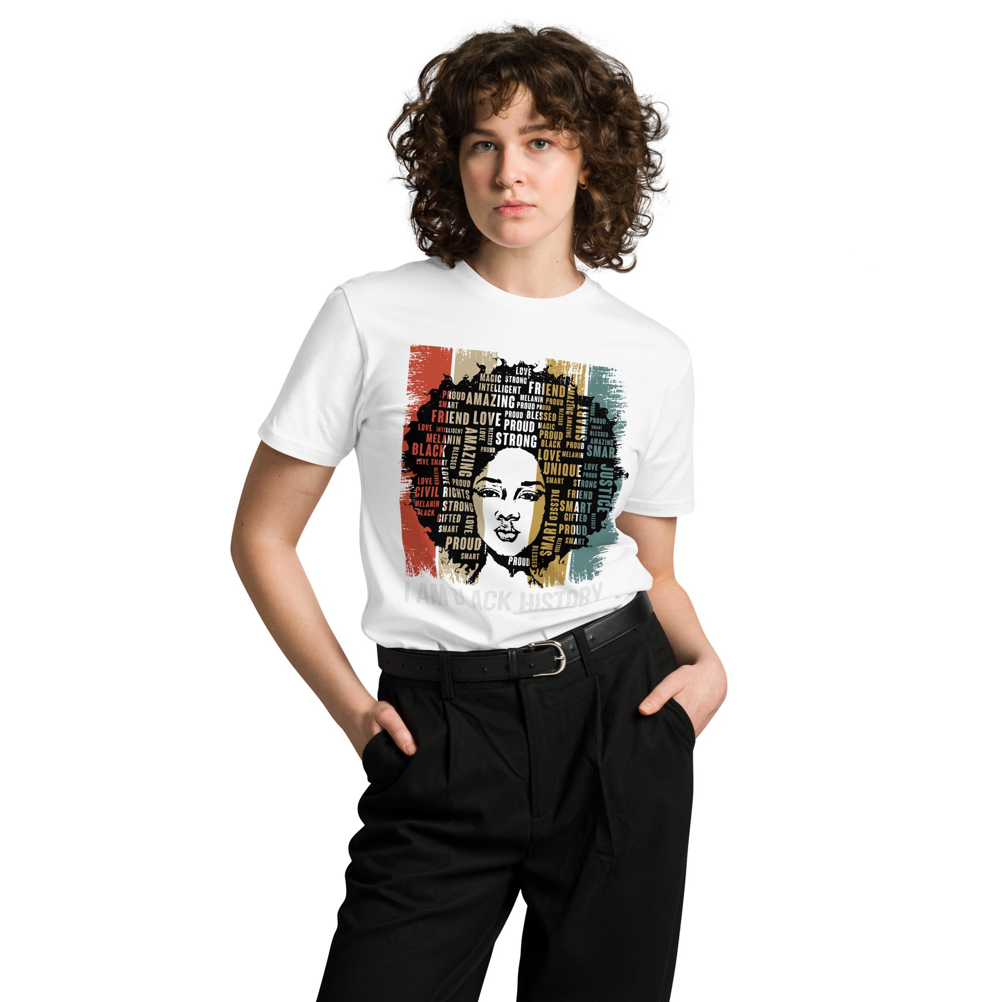 Black History Pride Premium Unisex Cotton T-Shirt | Gallory Hive