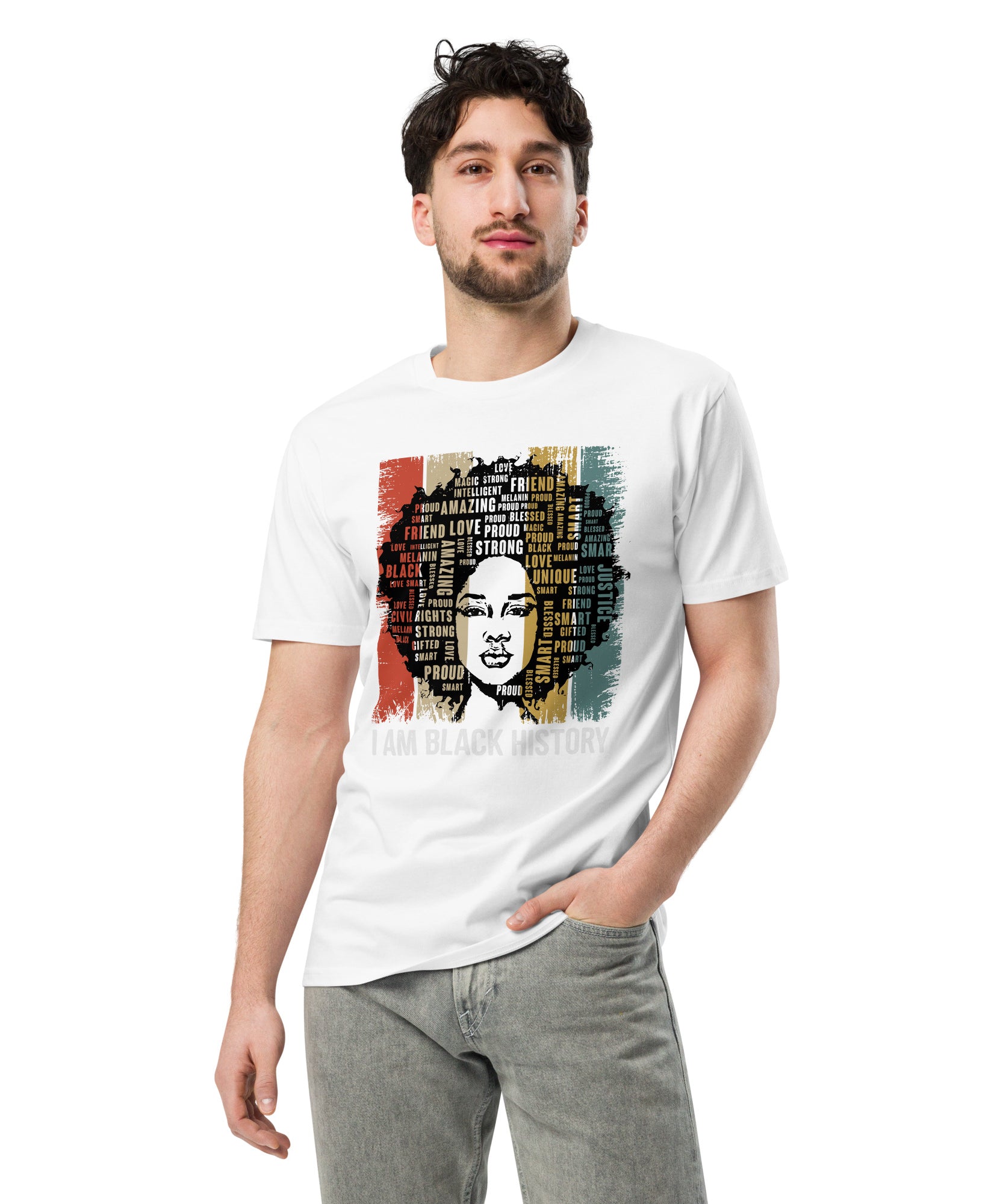 Black History Pride Premium Unisex Cotton T-Shirt | Gallory Hive