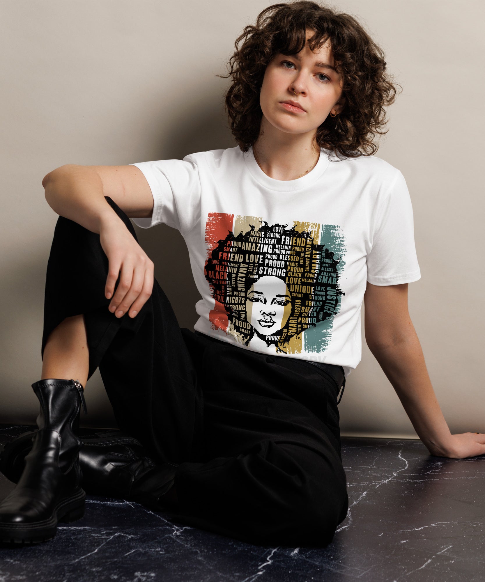 Black History Pride Premium Unisex Cotton T-Shirt | Gallory Hive