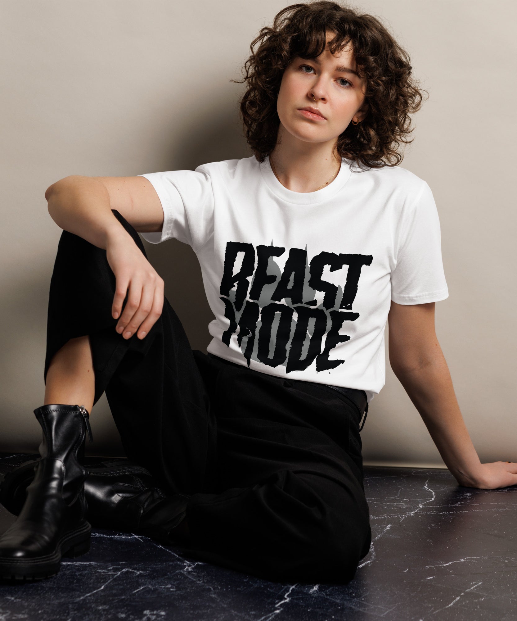 Beast Mode Workout Graphic Cotton T-Shirt | Gallory Hive
