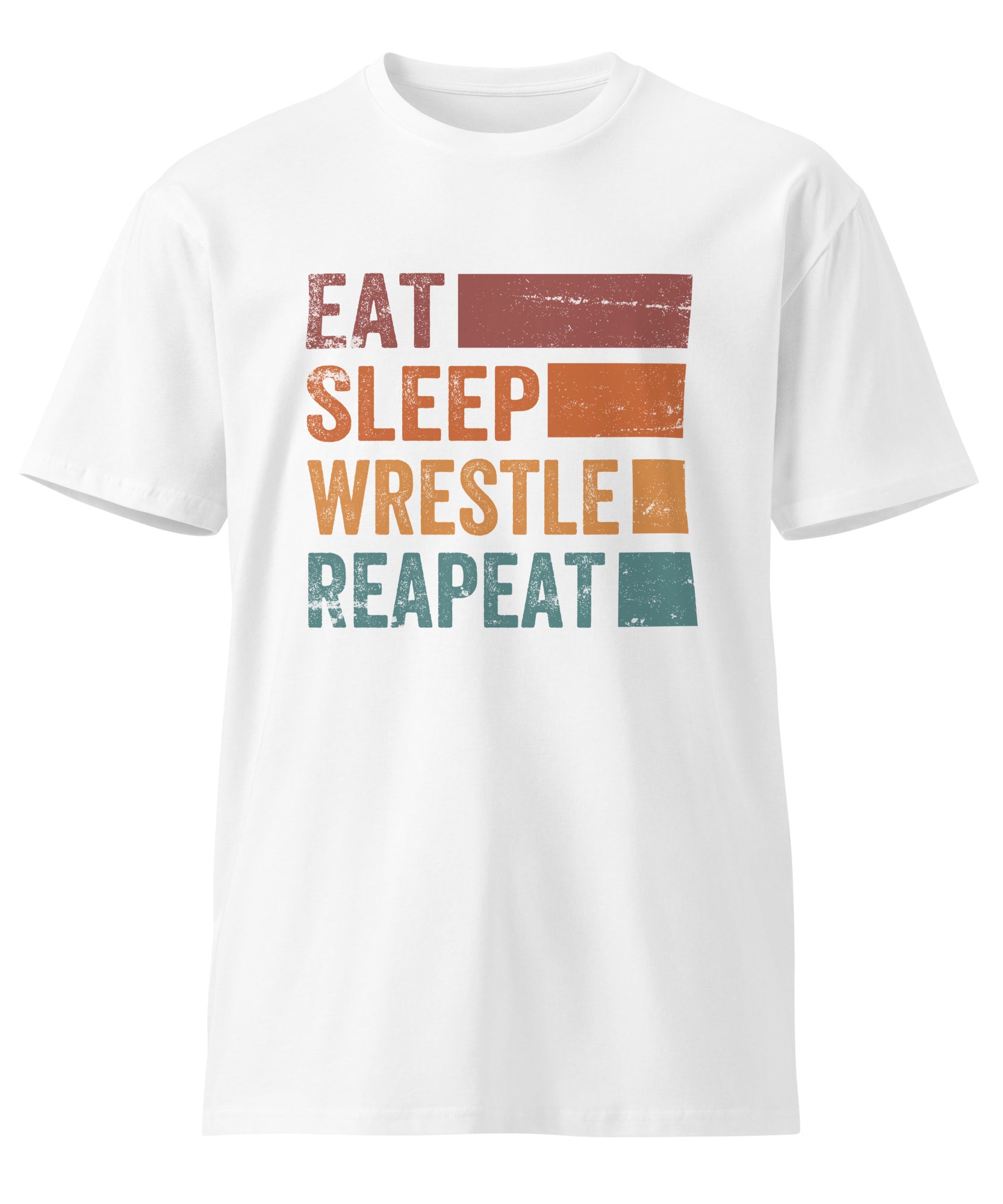 Eat Sleep Wrestle Repeat Wrestling Unisex Premium T-Shirt | Gallory Hive