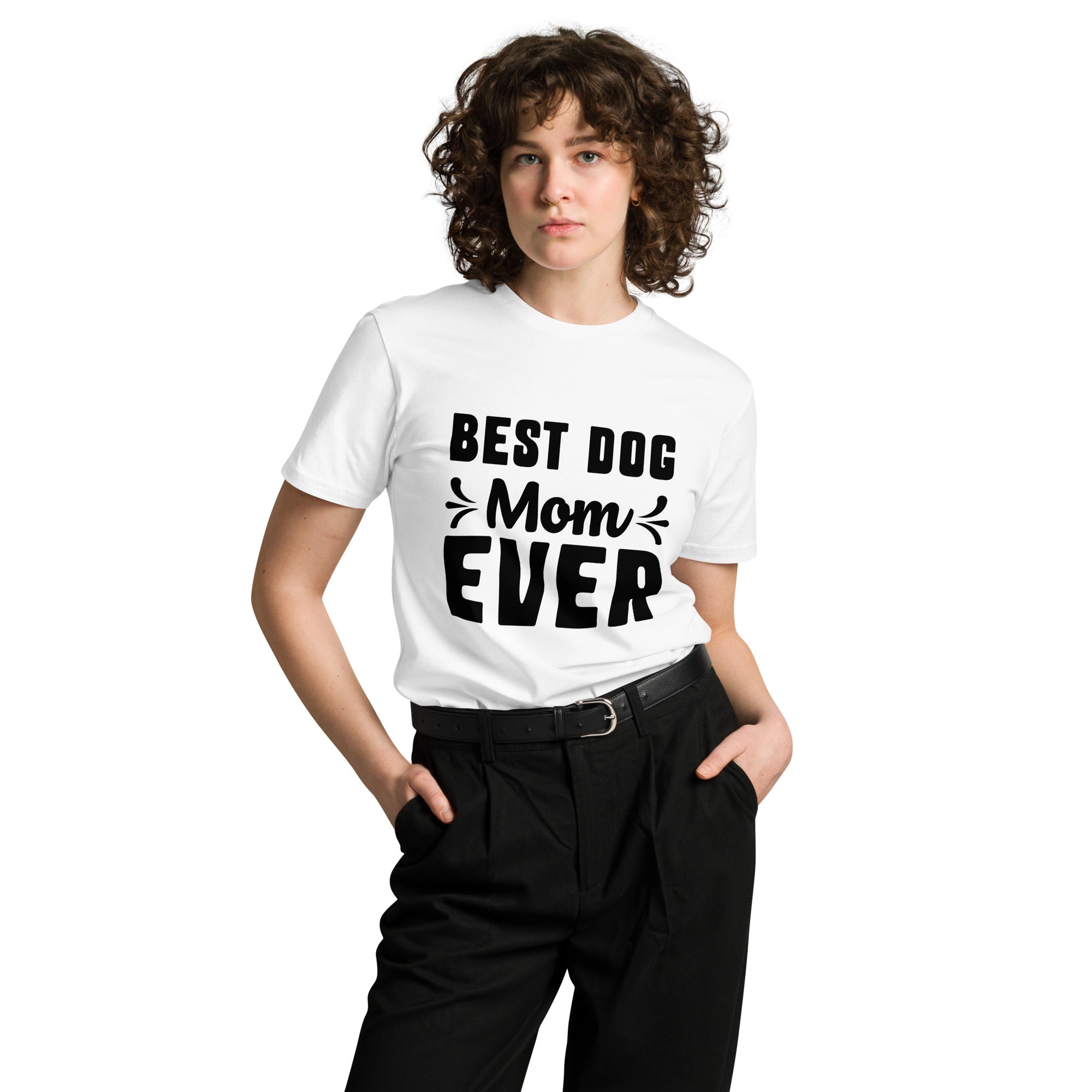 Best Dog Mom Premium Unisex Cotton T-Shirt | Gallory Hive