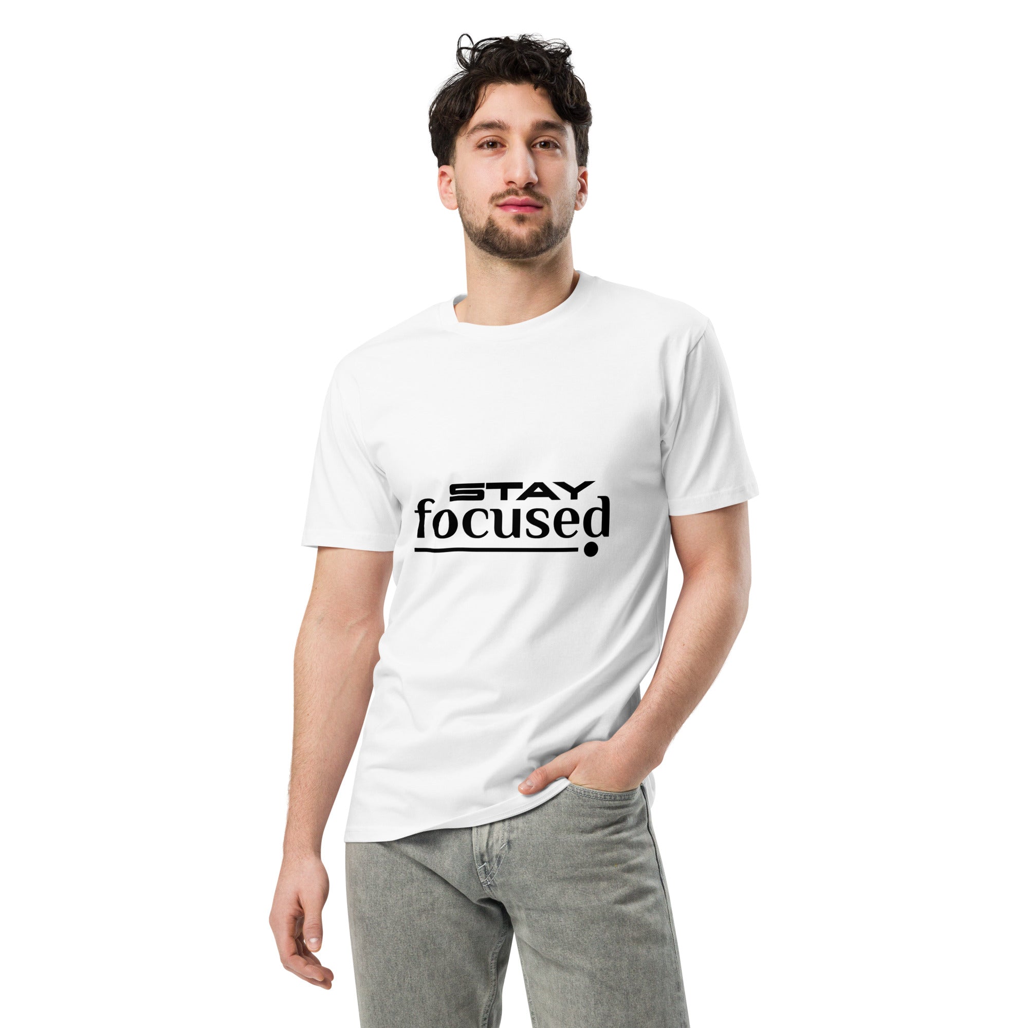 Stay Focused Unisex Premium Cotton T-Shirt | Gallory Hive
