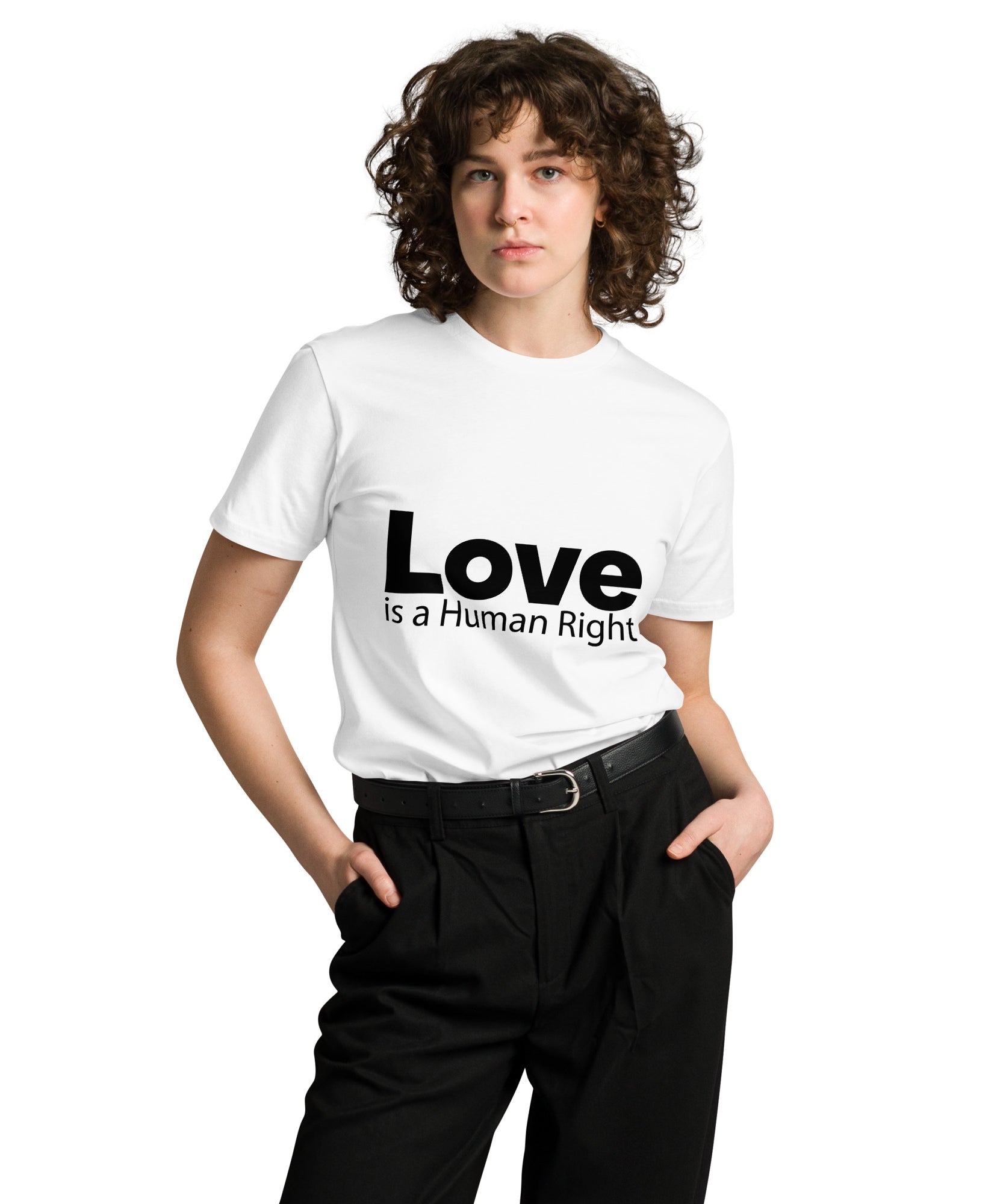 Love Is Human Right Unisex Premium Cotton T-Shirt | Gallory Hive