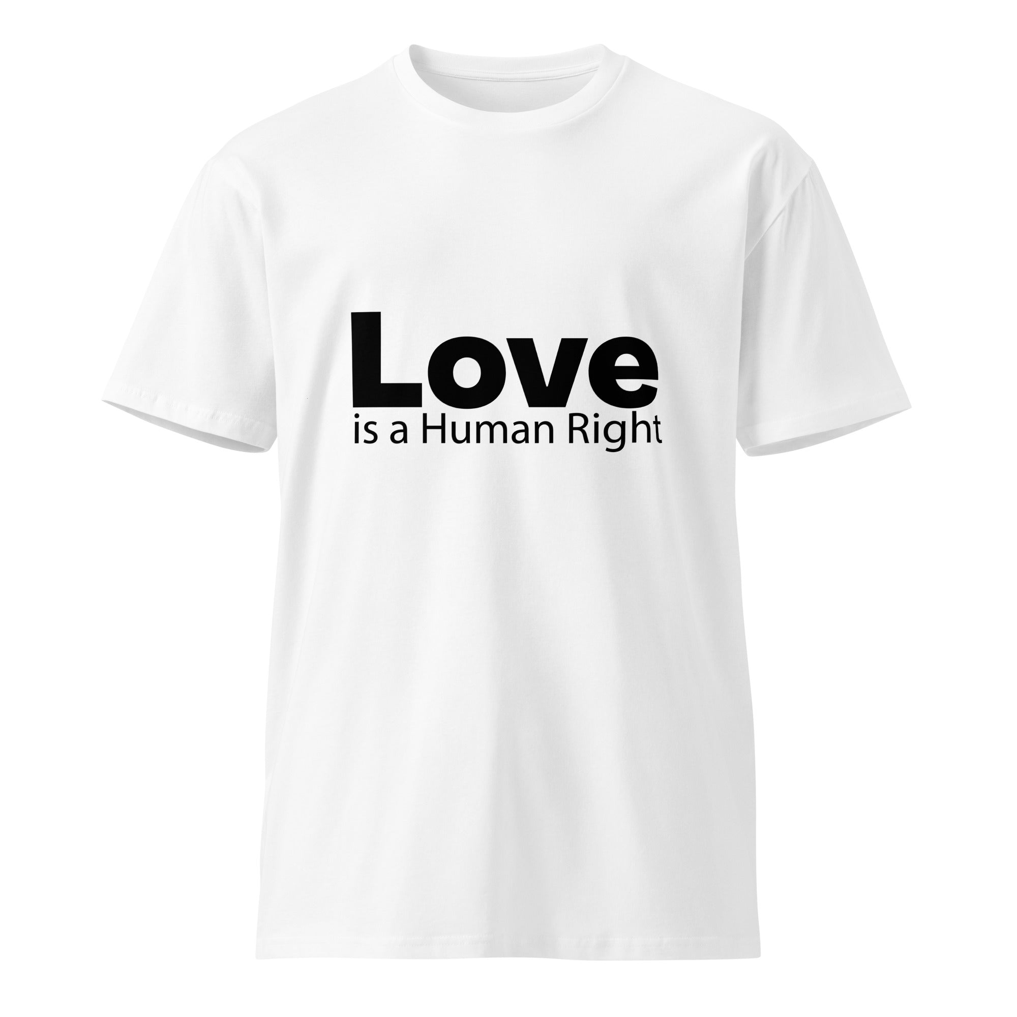 Love Is Human Right Unisex Premium Cotton T-Shirt | Gallory Hive