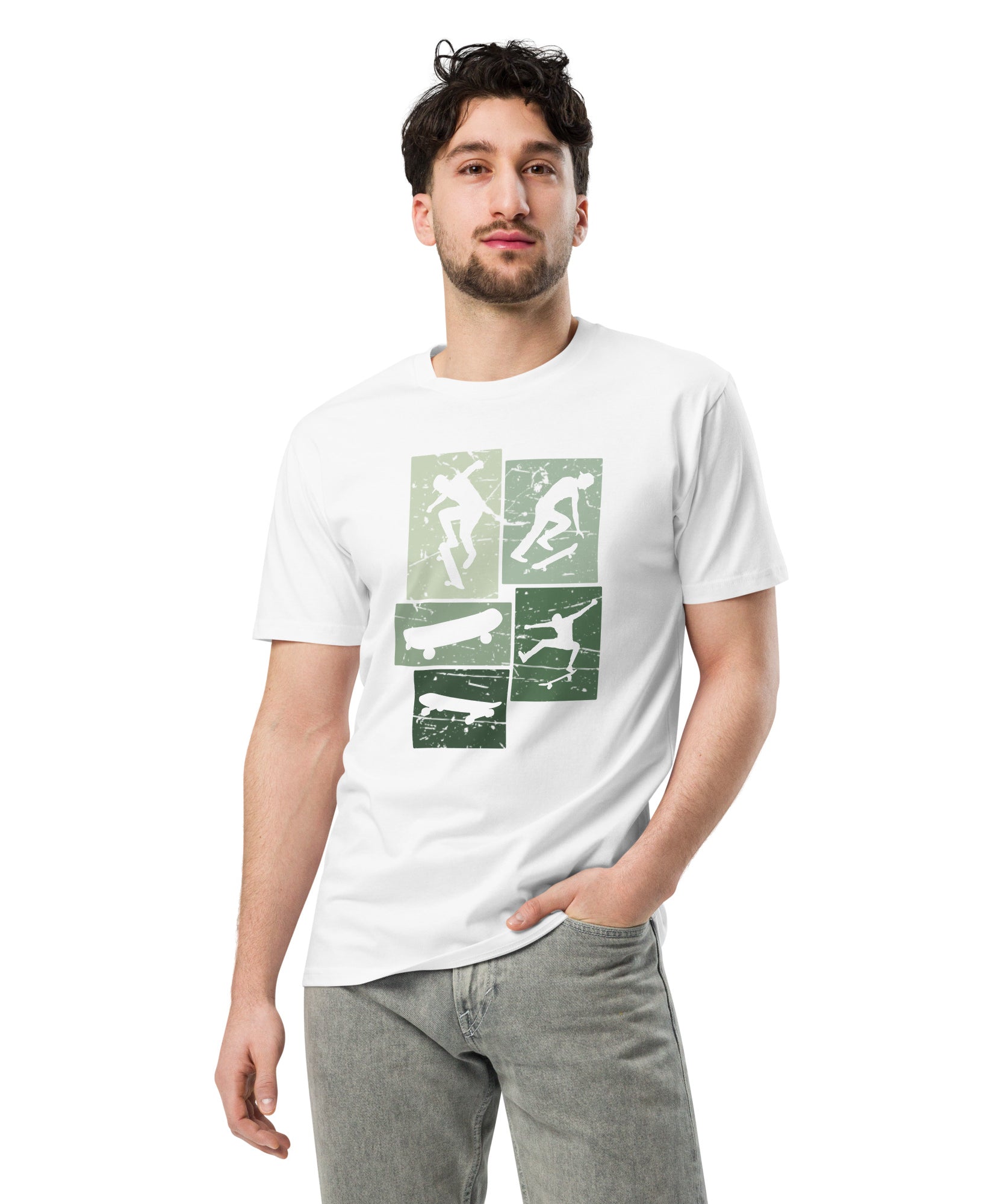 Vintage Skateboarding Cotton Premium T-Shirt | Gallory Hive
