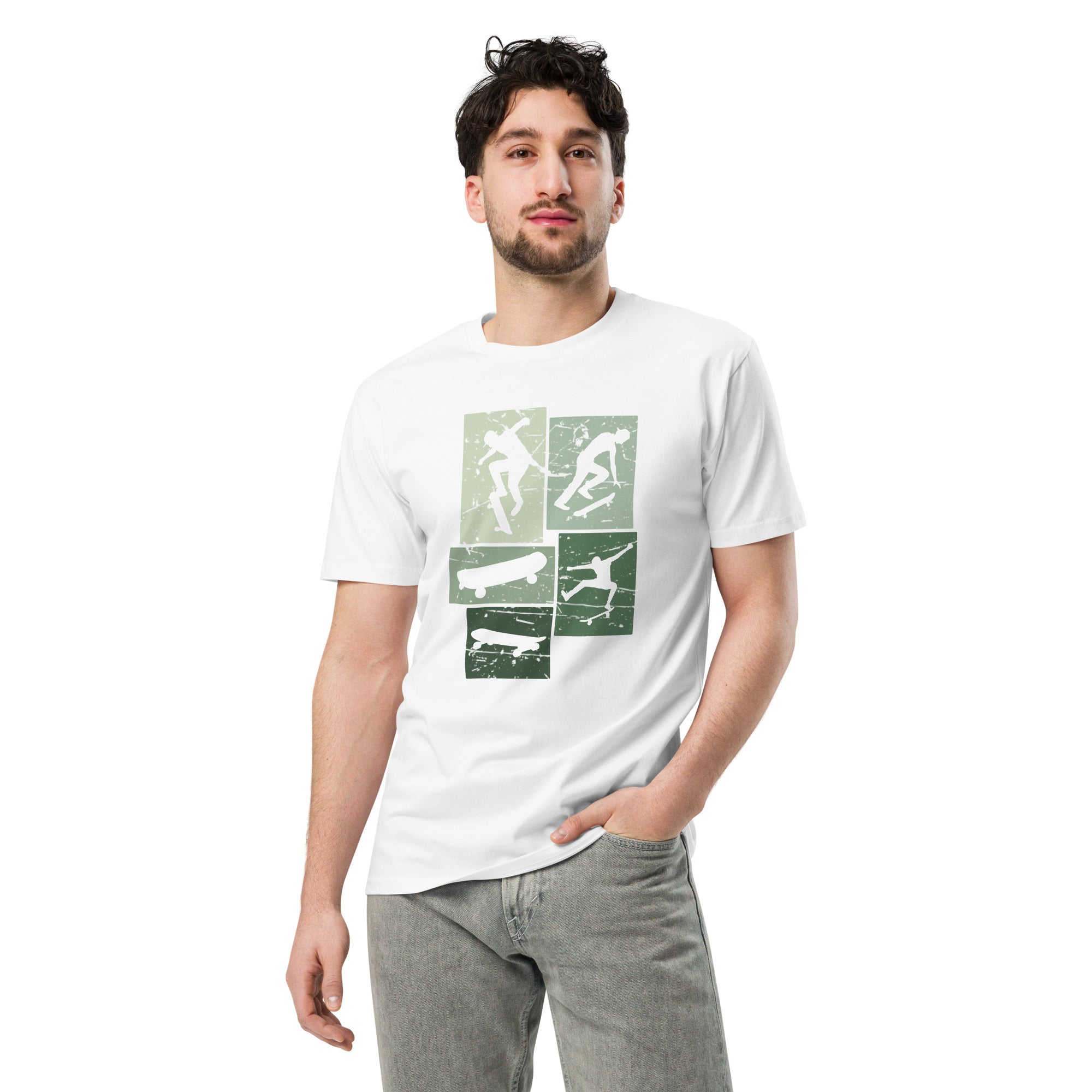 Vintage Skateboarding Cotton Premium T-Shirt | Gallory Hive