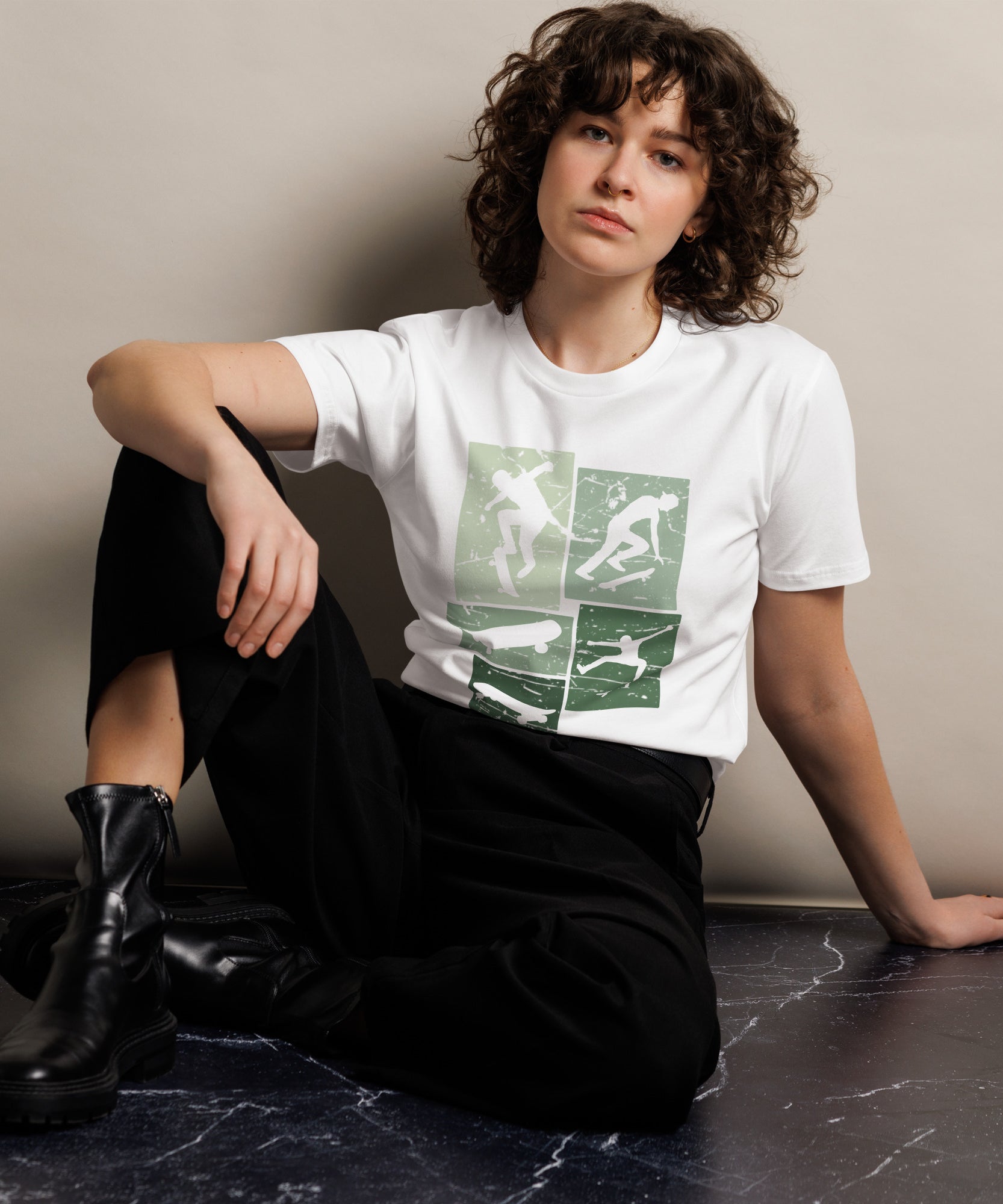 Vintage Skateboarding Cotton Premium T-Shirt | Gallory Hive