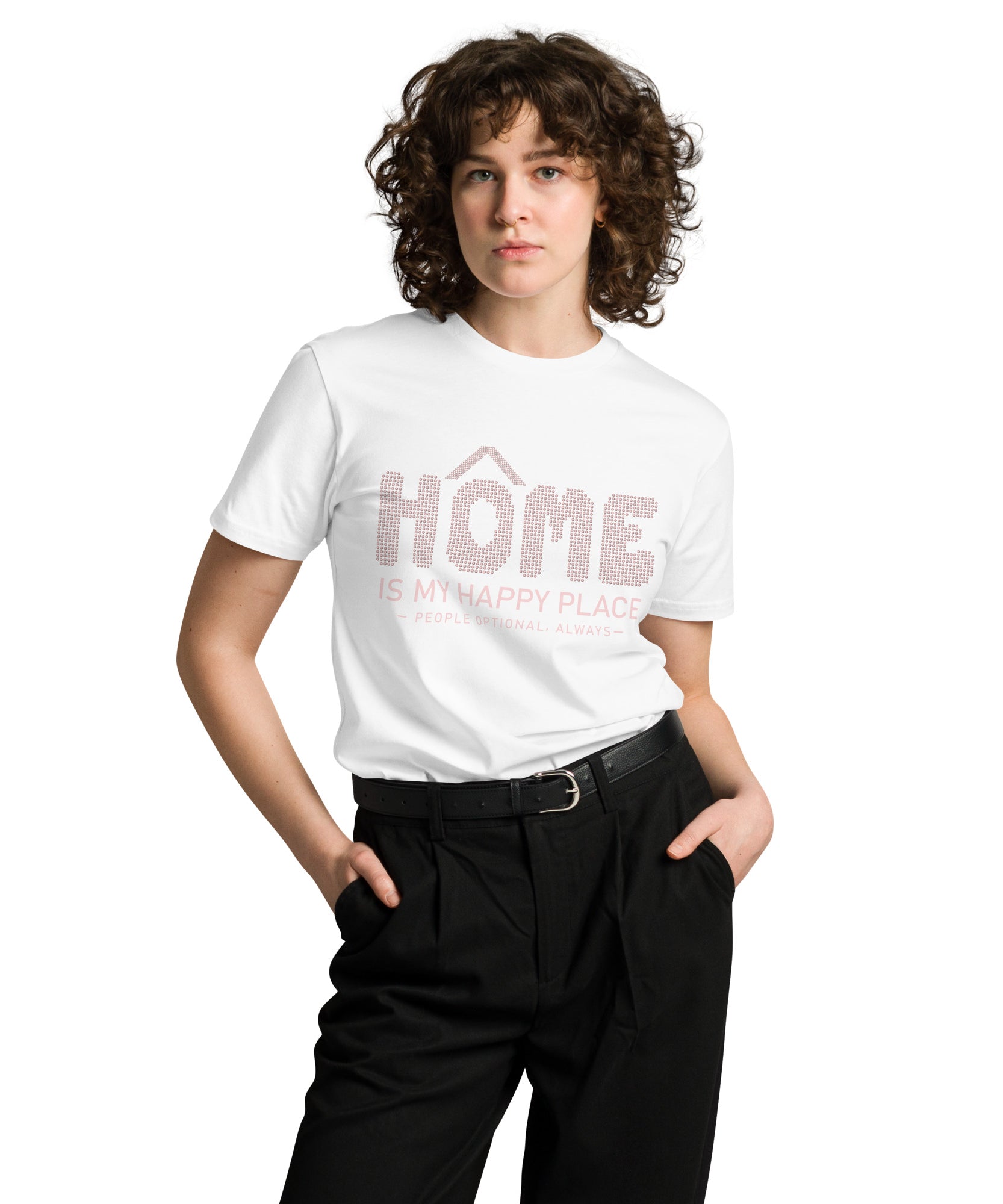 Introvert Homebody Premium Cotton T-Shirt | Gallory Hive