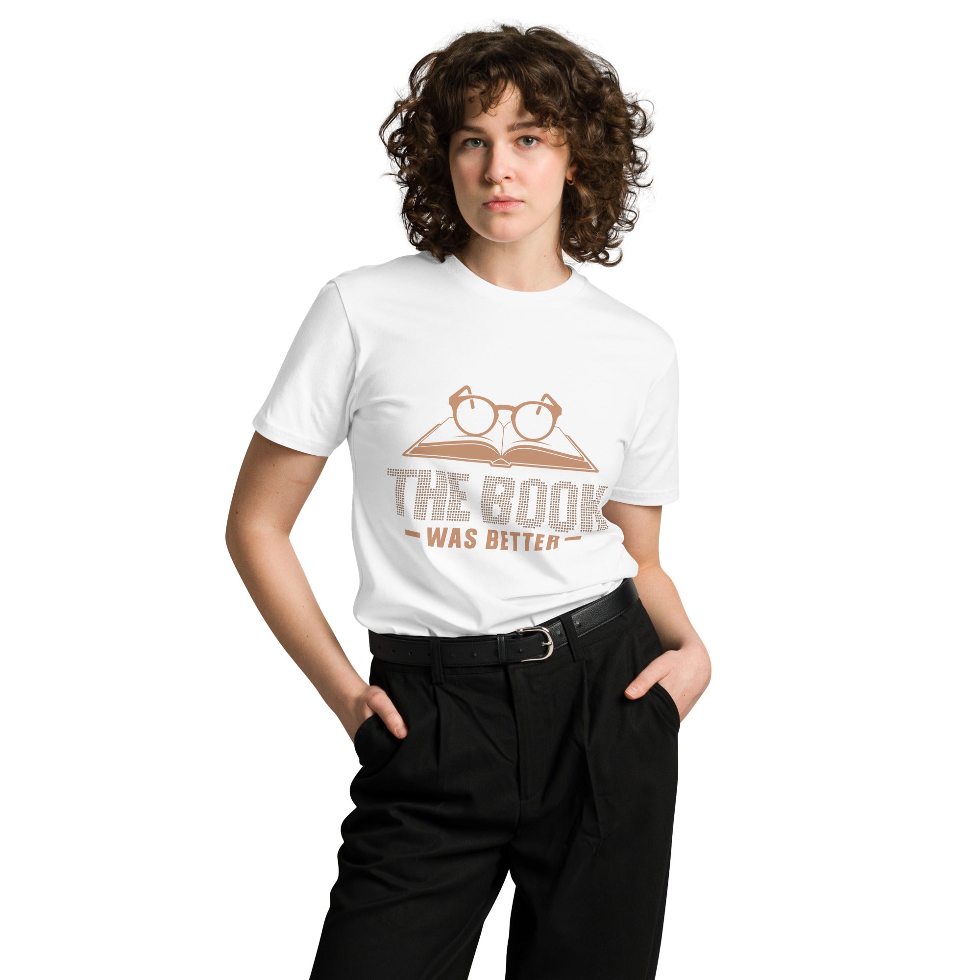 The Book Was Better Graphic Premium Cotton T-shirt | Gallory Hive