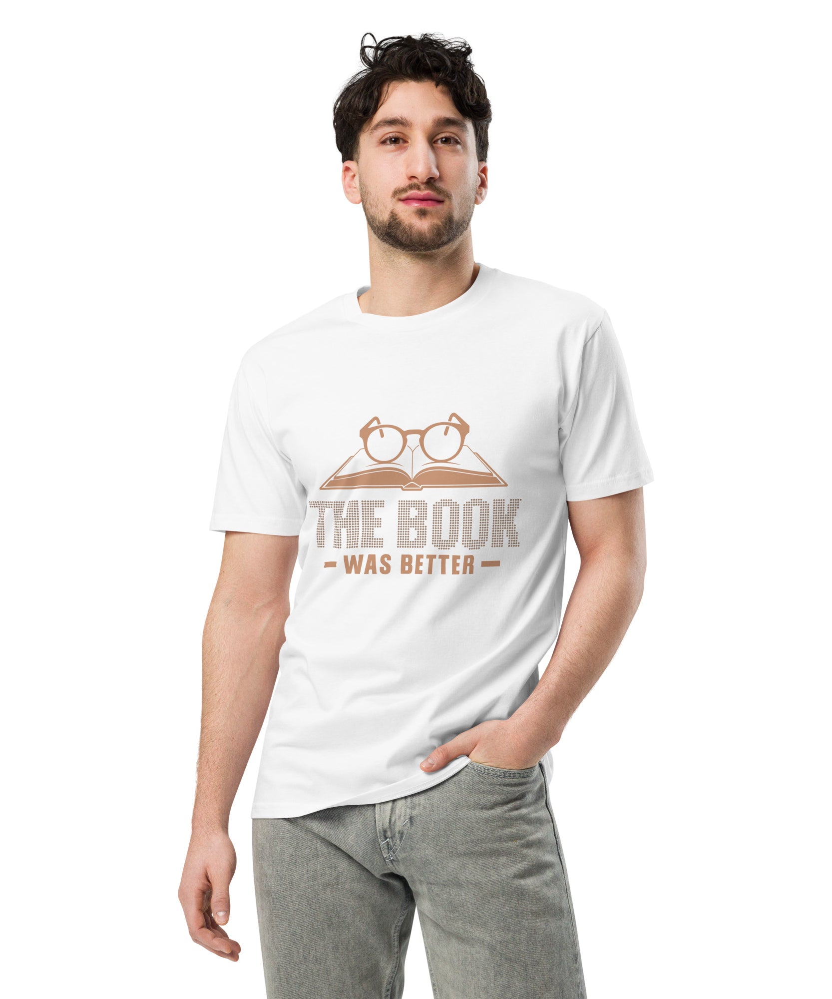 The Book Was Better Graphic Premium Cotton T-shirt | Gallory Hive
