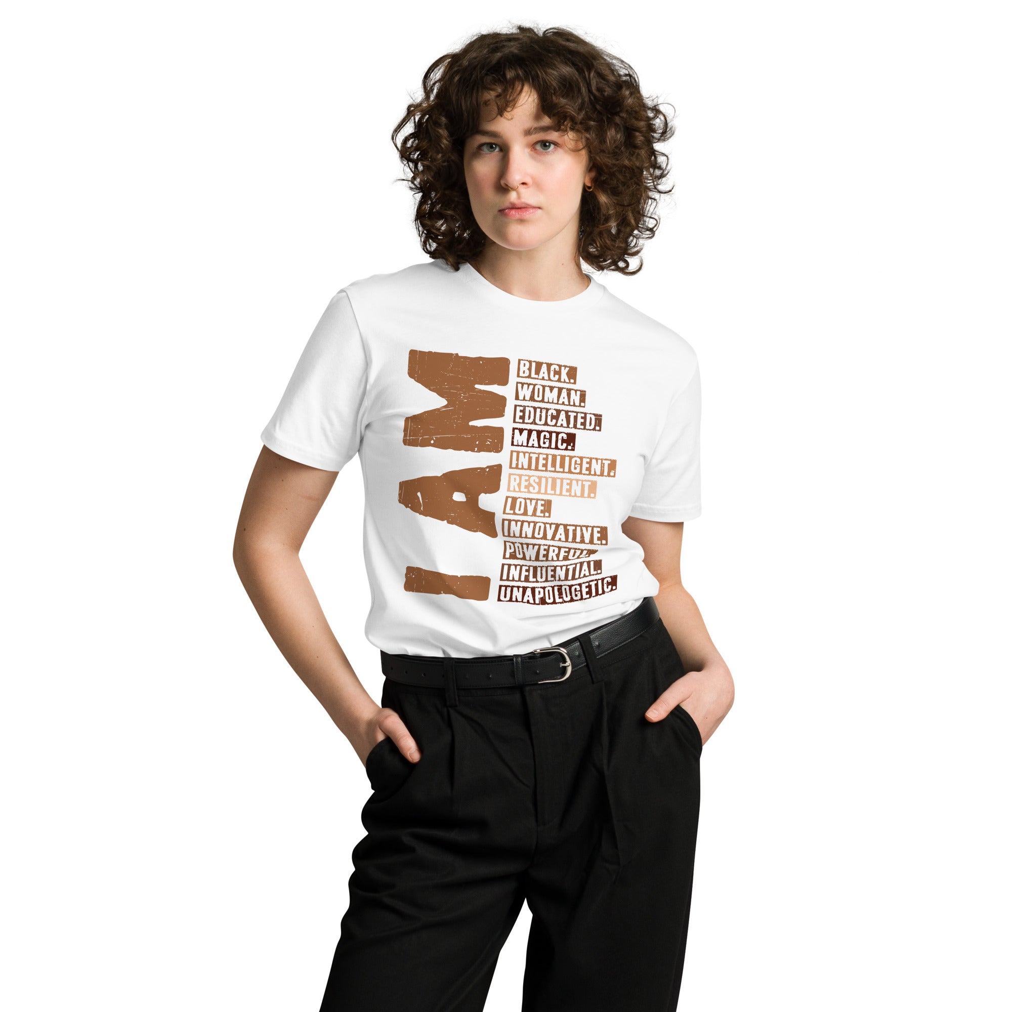 Powerful Black Woman Quote Premium Cotton T-Shirt | Gallory Hive