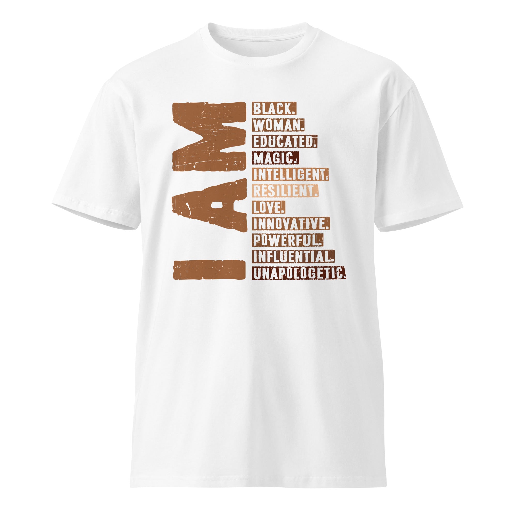 Powerful Black Woman Quote Premium Cotton T-Shirt | Gallory Hive