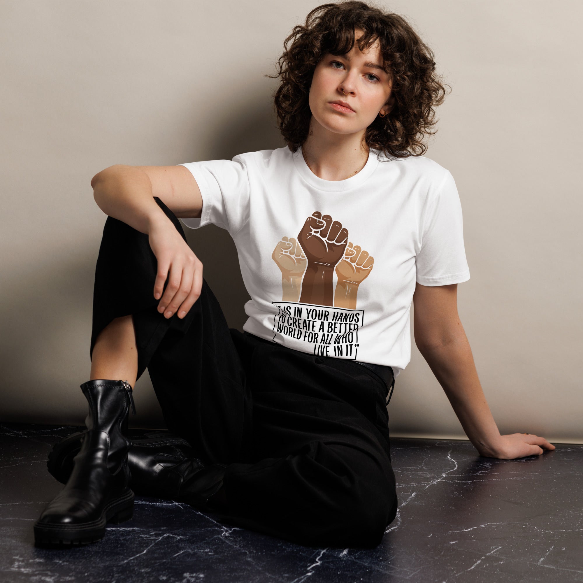 Mandela Inspirational Unisex Premium Cotton T-Shirt | Gallory Hive