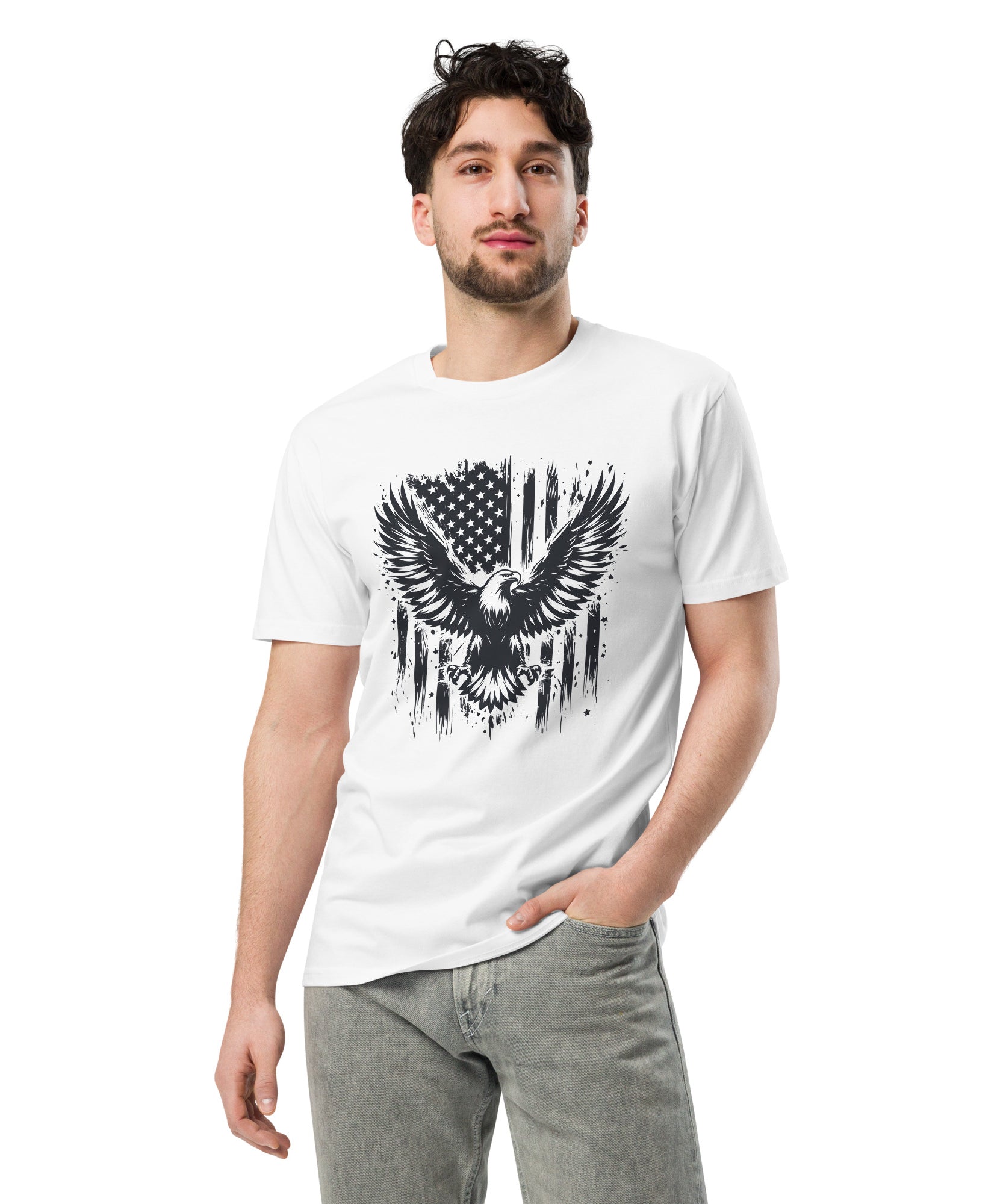 American Eagle Unisex Cotton T-Shirt | Gallory Hive
