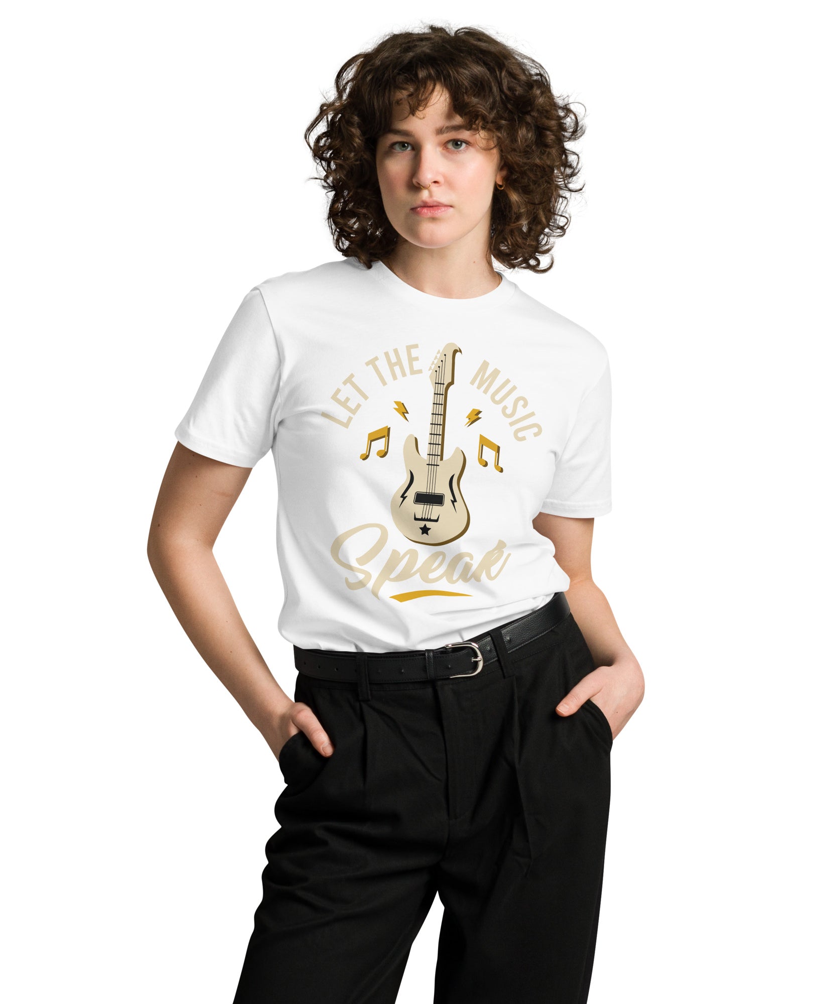 Let the Music Speak Guitar T-Shirt | Gallory Hive