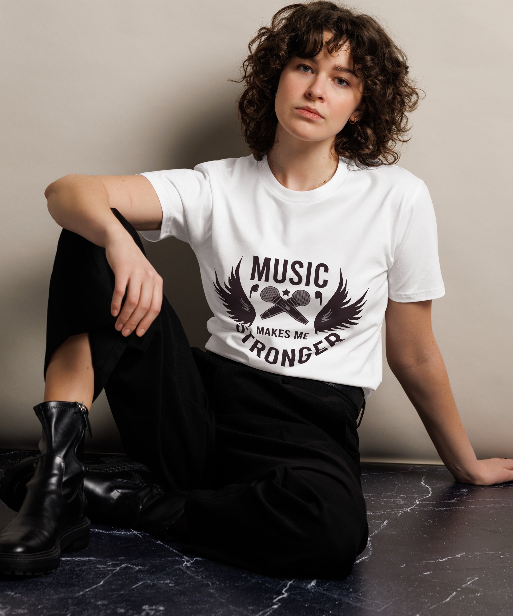 Music Makes Me Stronger T-Shirt | Gallory Hive