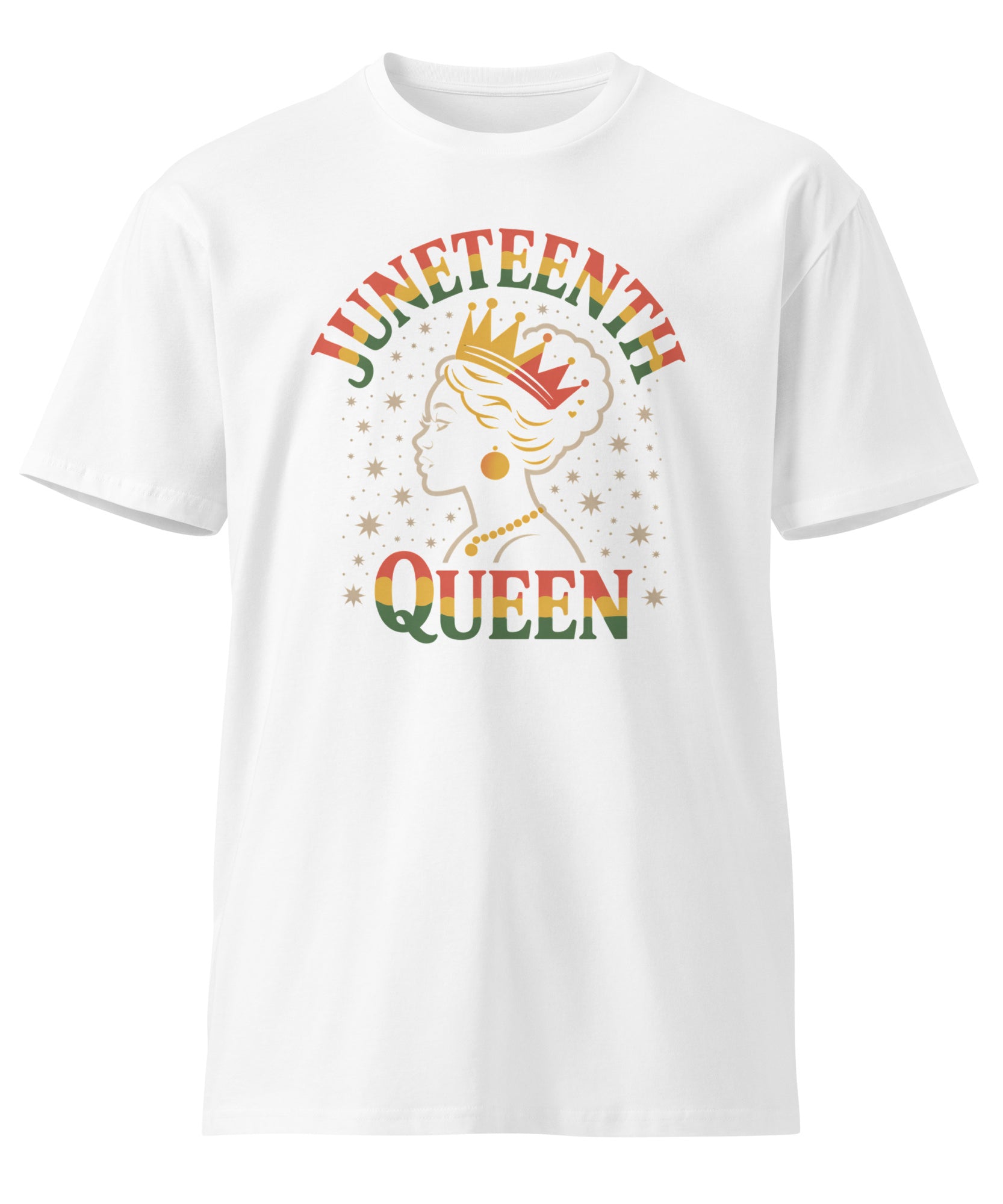 Juneteenth Queen Crown Afro Graphic Unisex Premium T-Shirt | Gallory Hive
