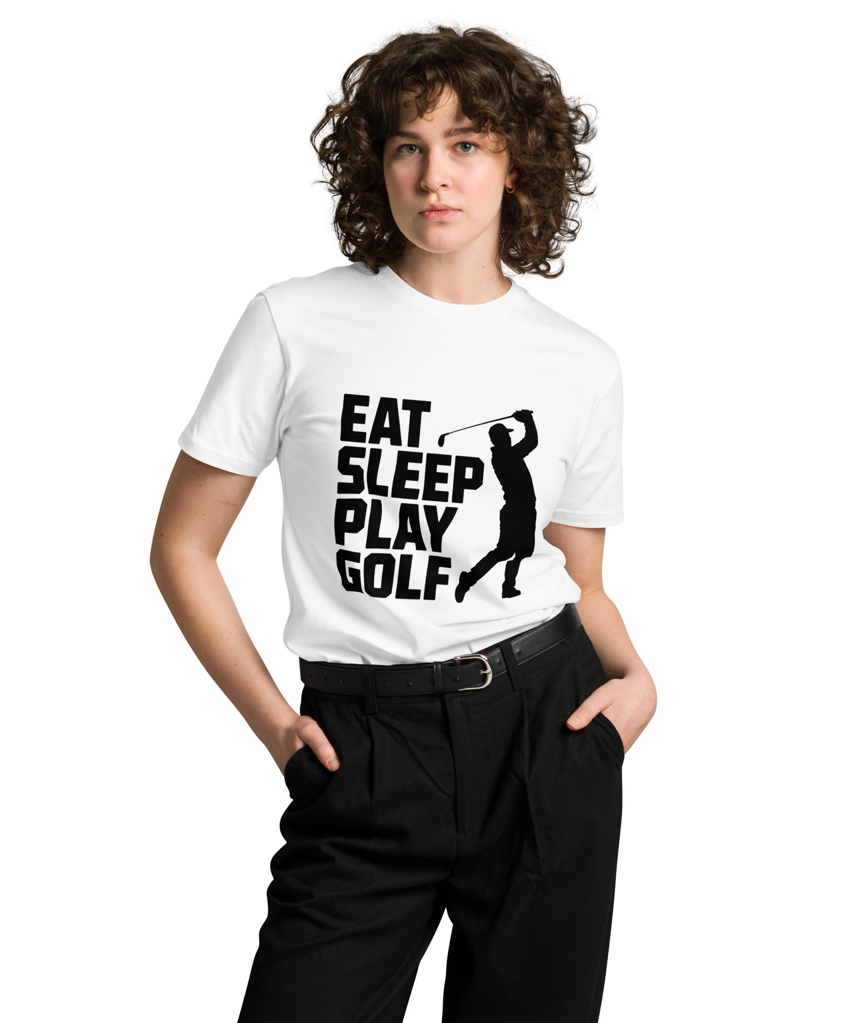 Eat Sleep Play Golf Golfer Unisex Premium T-Shirt | Gallory Hive