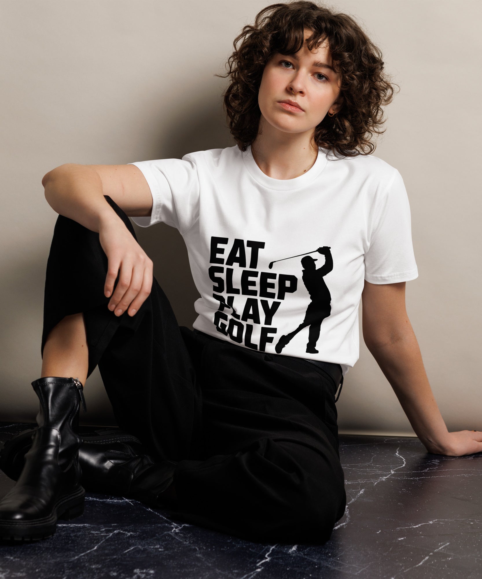 Eat Sleep Play Golf Golfer Unisex Premium T-Shirt | Gallory Hive
