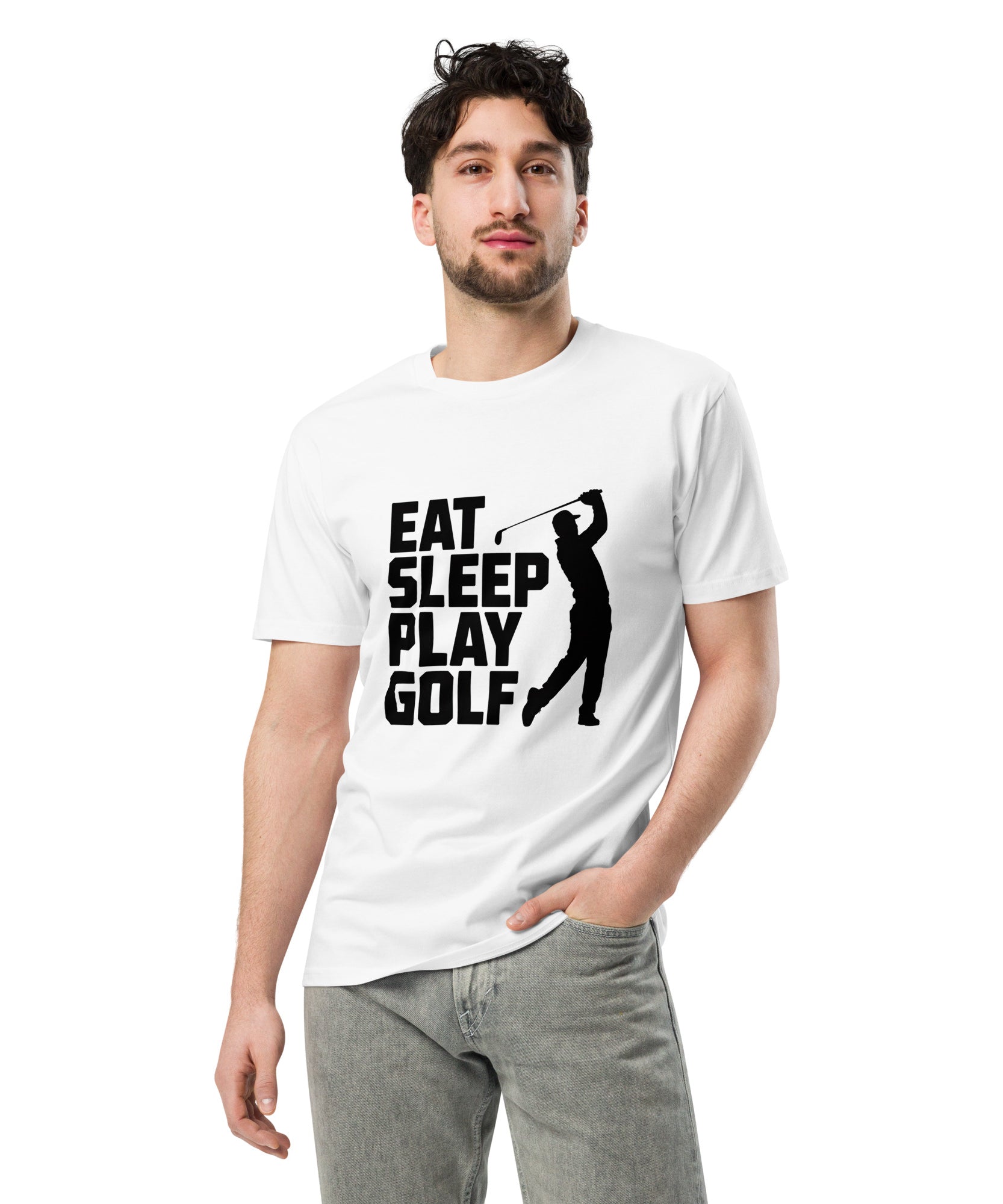 Eat Sleep Play Golf Golfer Unisex Premium T-Shirt | Gallory Hive