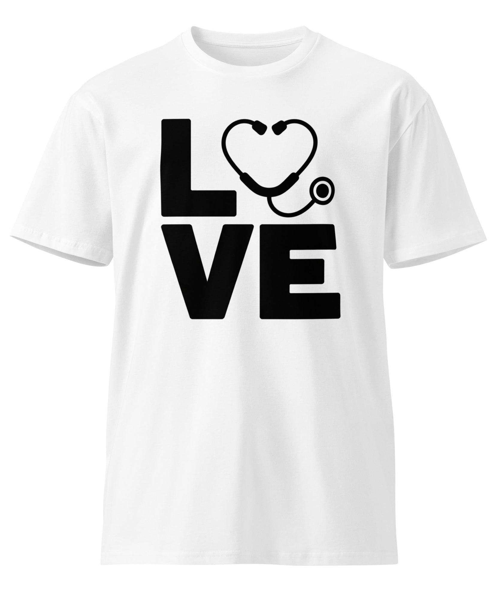 Love Stethoscope Graphic Unisex Premium T-Shirt | Gallory Hive