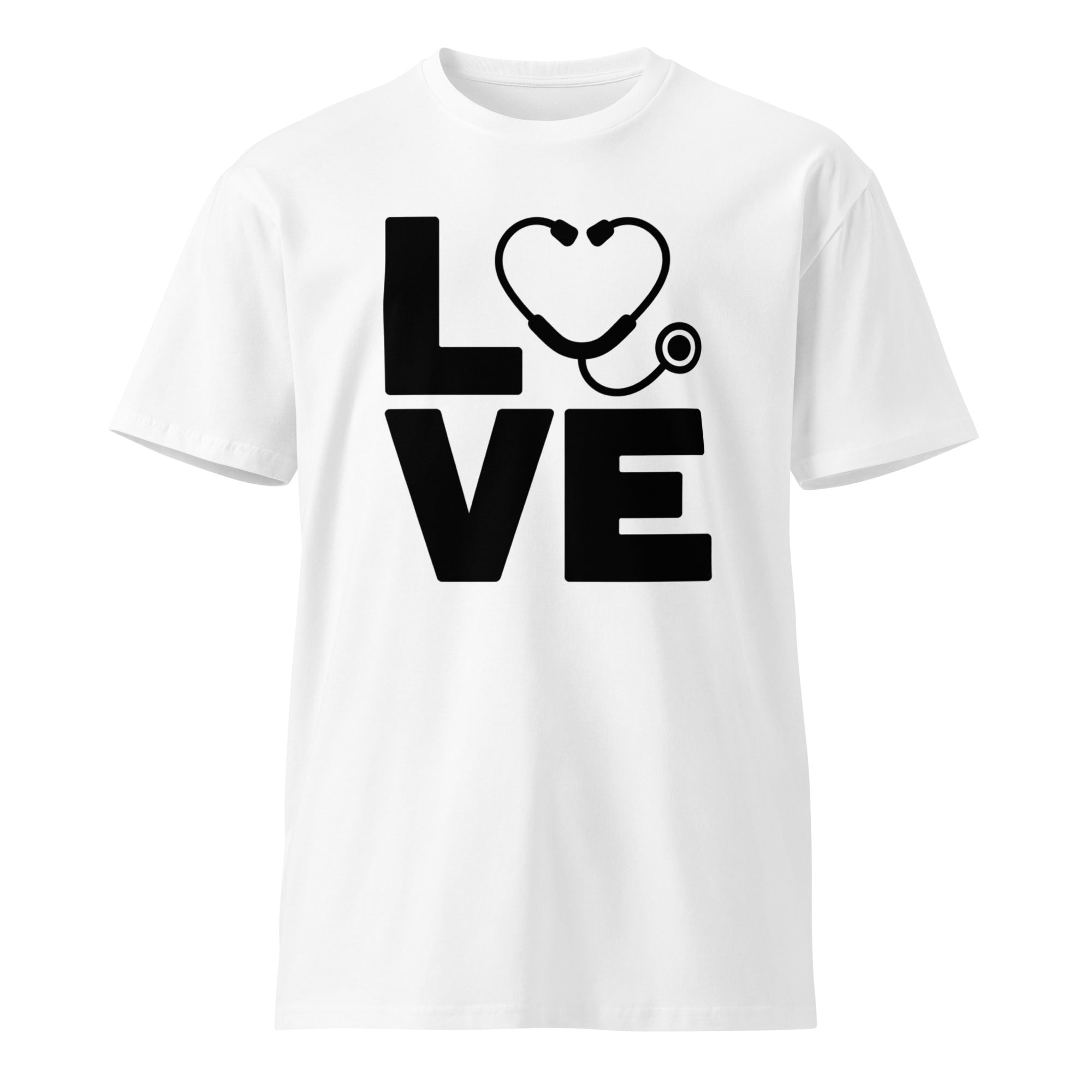Love Stethoscope Graphic Unisex Premium T-Shirt | Gallory Hive