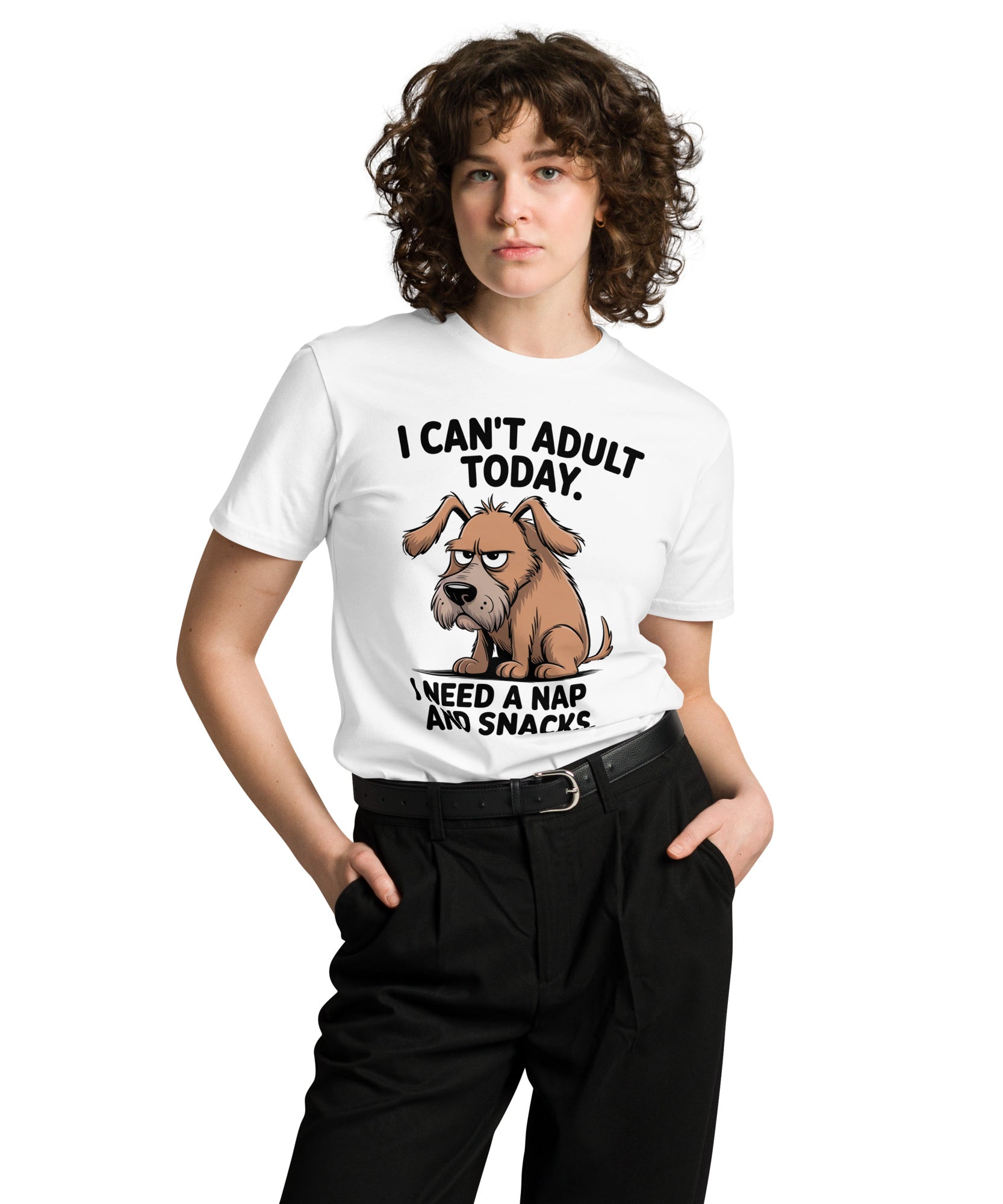 I Can't Adult Today Funny Dog Unisex Premium T-Shirt | Gallory Hive